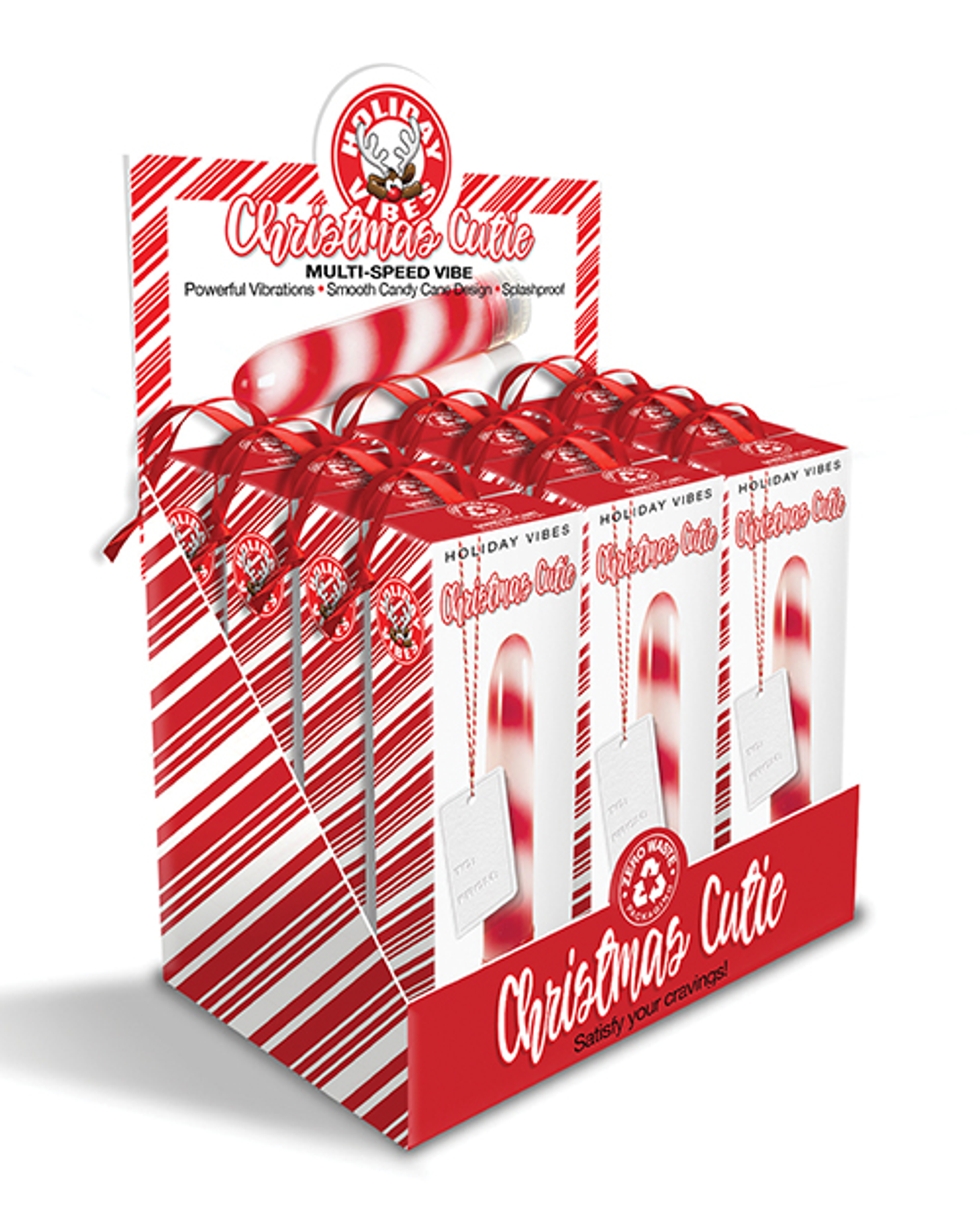 Holiday Vibes Xmas Cutie 12-Pc POP Vibrator Display