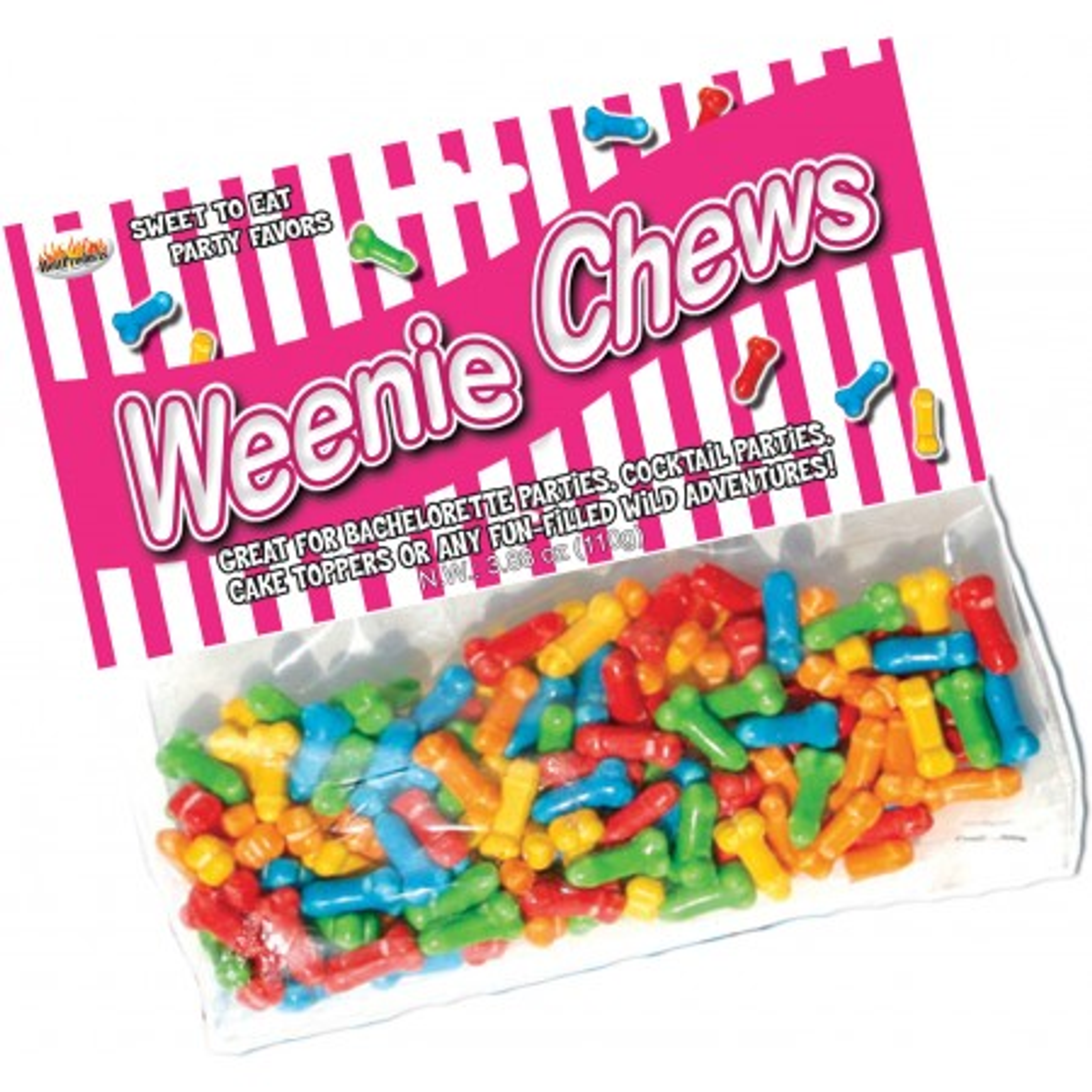 Weenie Chews Penis Candy 125pc | Naughty Novelty Candy