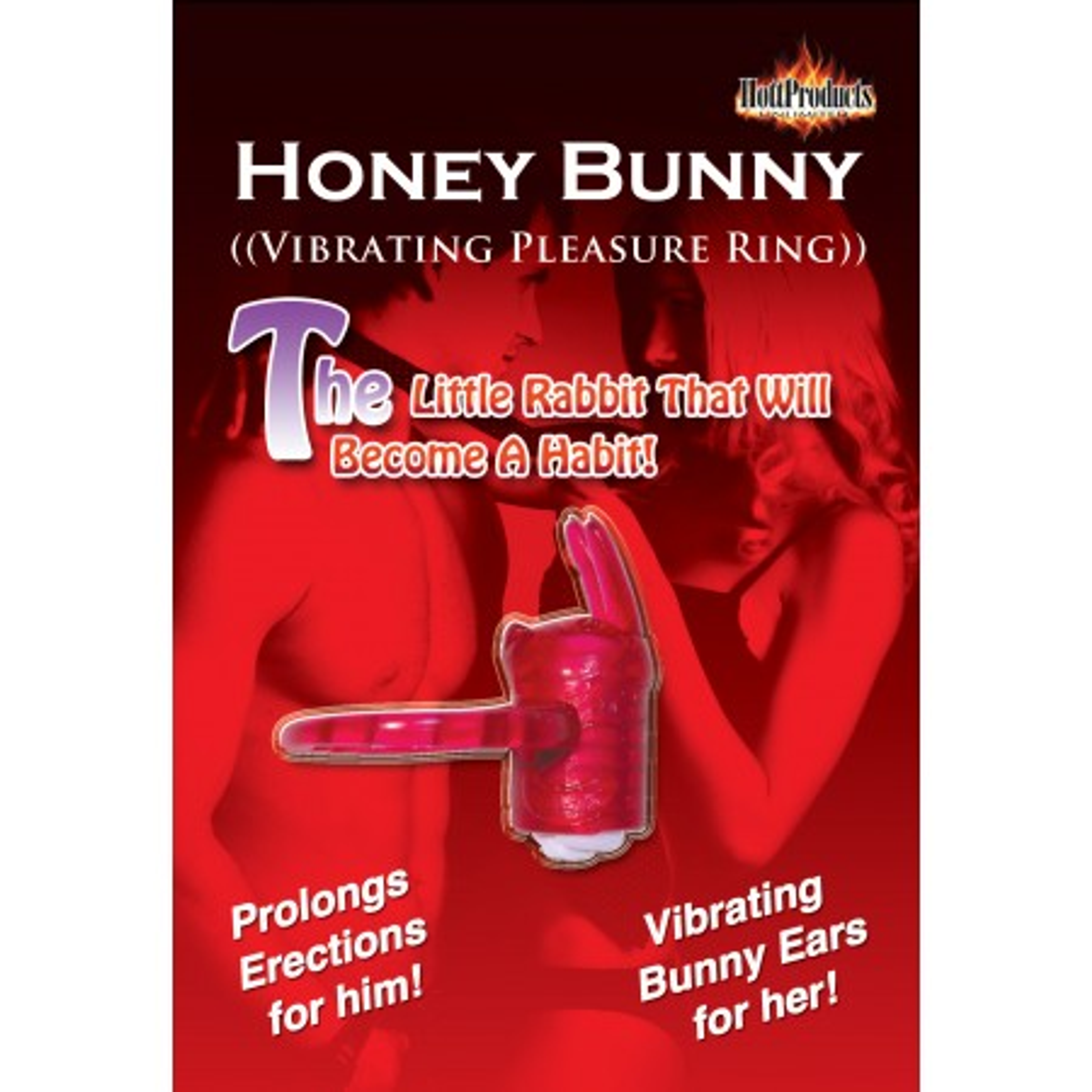 Honey Bunny Vibrating Ring Magenta