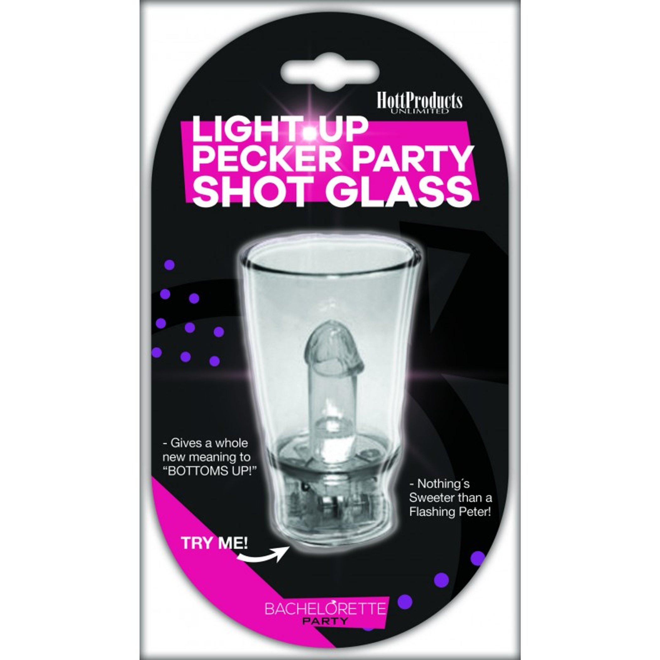 Light Up Pecker Party Shot Glass – Glowing Bachelorette Gag by HOTT Products