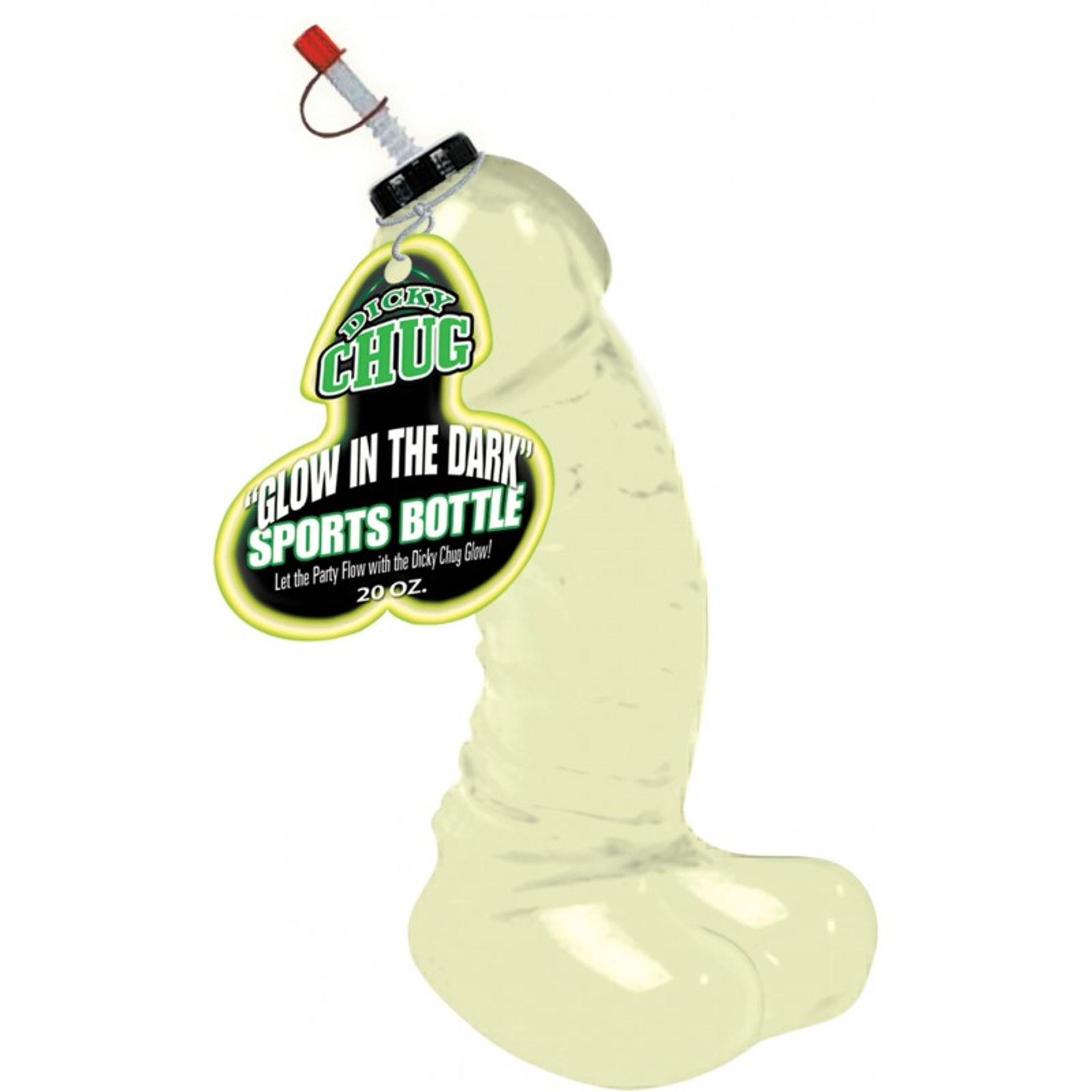 Dicky Chug Glow Sports Bottle 20oz – Adult Party Novelty