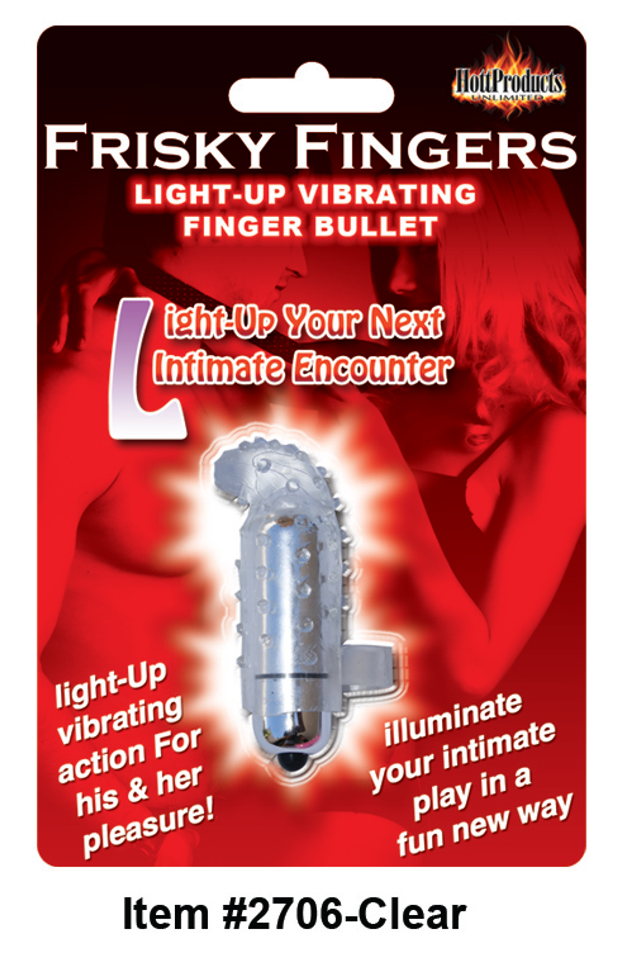 Light Up Frisky Finger Clear – Glowing Finger Vibrator