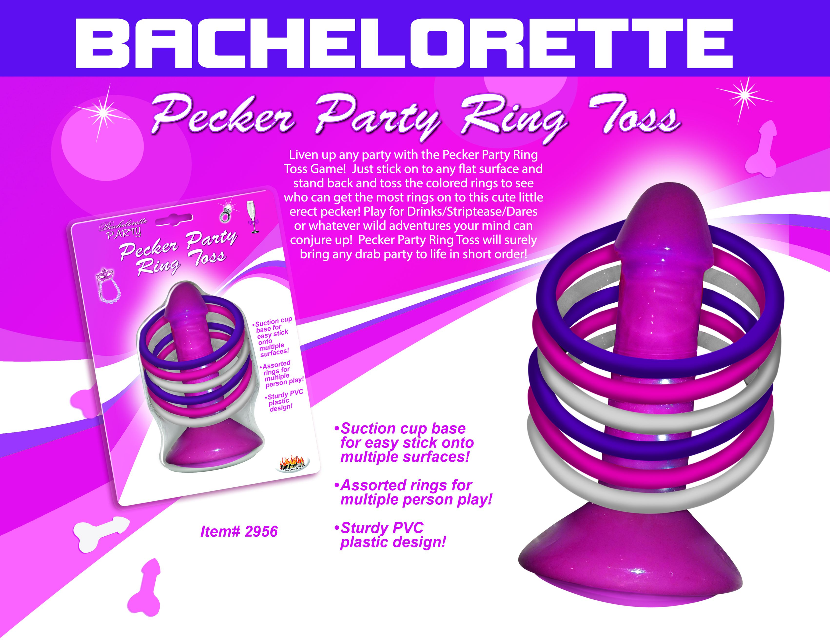 Pink Pecker Party Ring Toss | Bachelorette Game