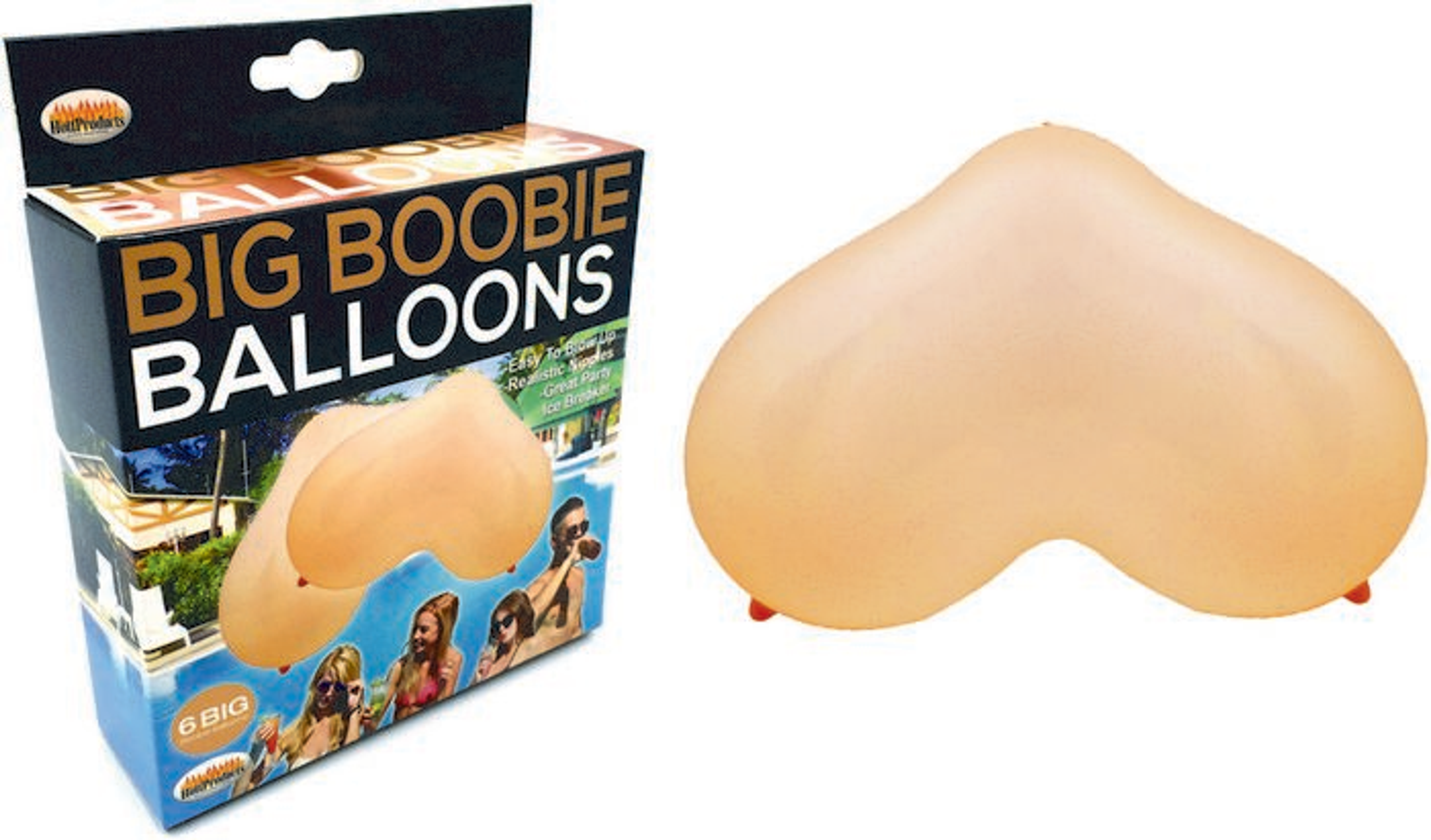 Boobie Balloons 6-Pack