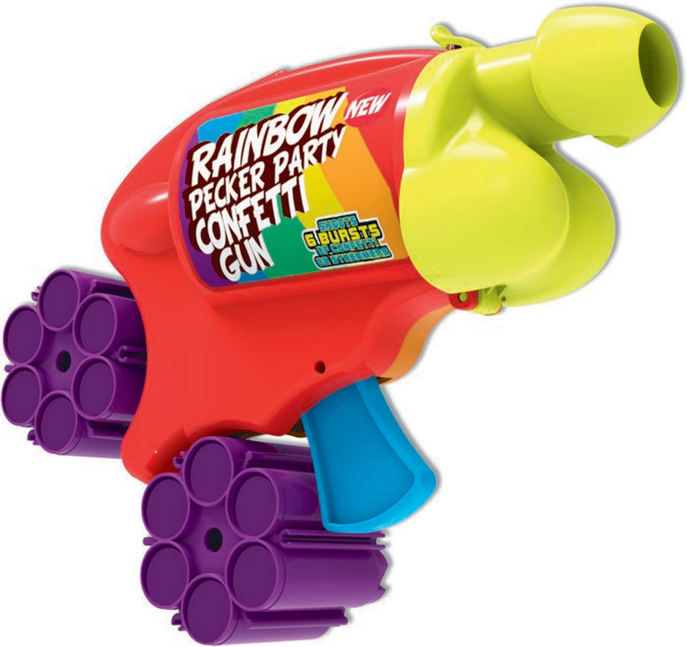 Rainbow Pecker Confetti Gun | Party Gag Gift