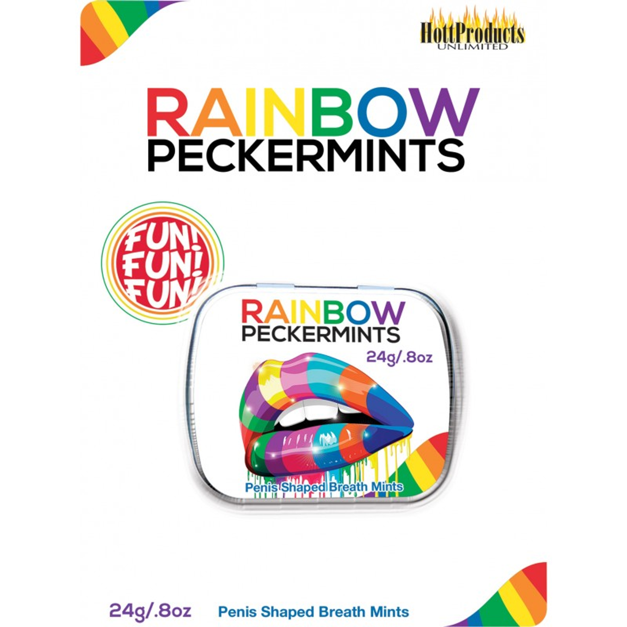 Rainbow Peckermints – Cheeky Mint Candy Gag Gift