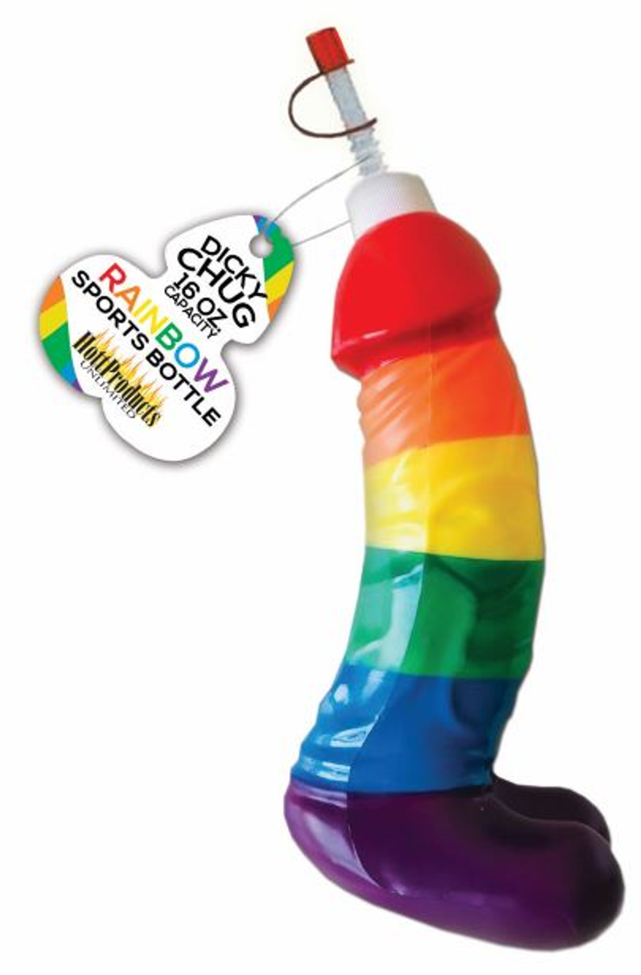 Rainbow Dicky Sports Bottle – Cheeky Novelty Water Bottle