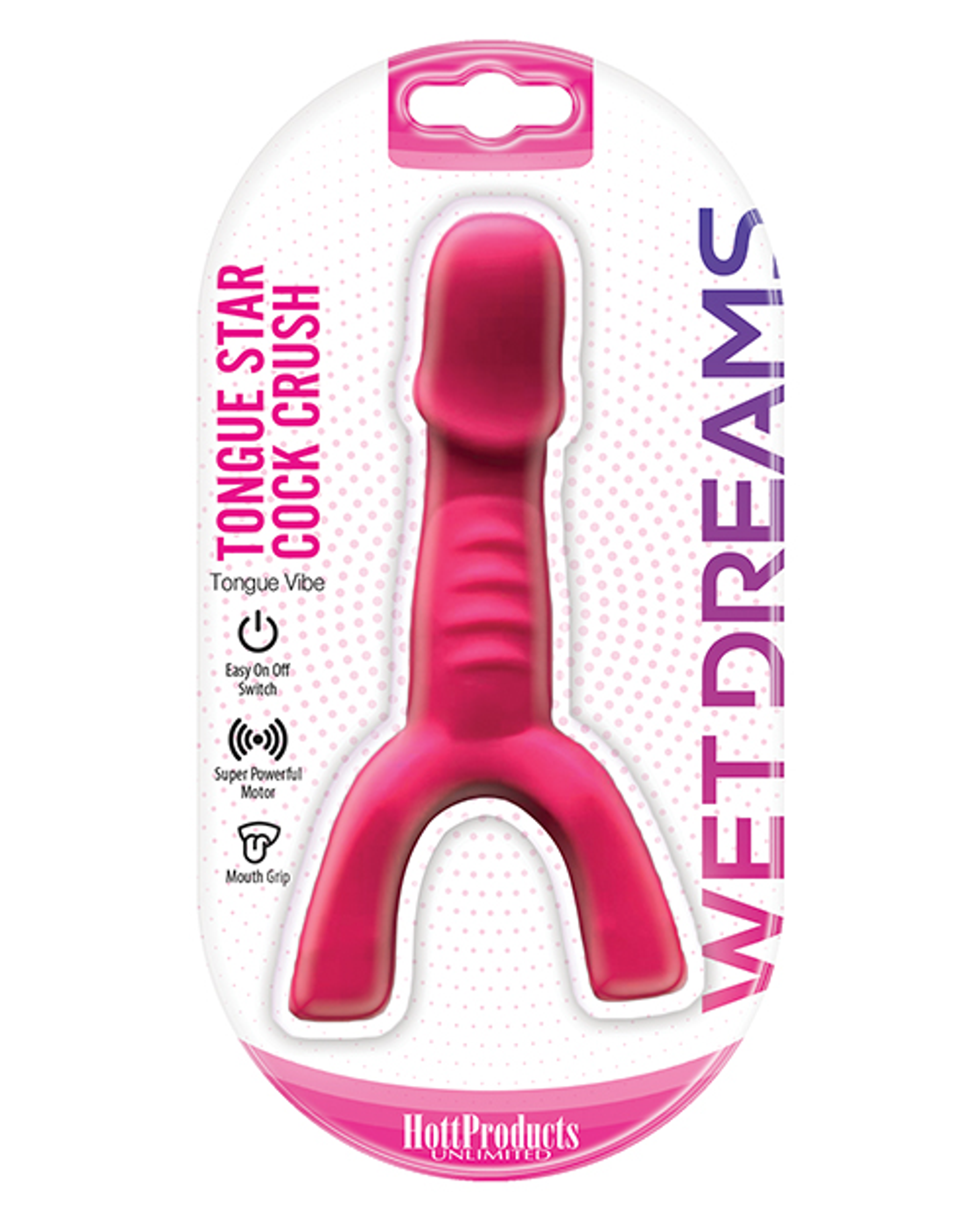 Tongue Star Cock Crush Tongue Vibe – Pink Oral Simulator