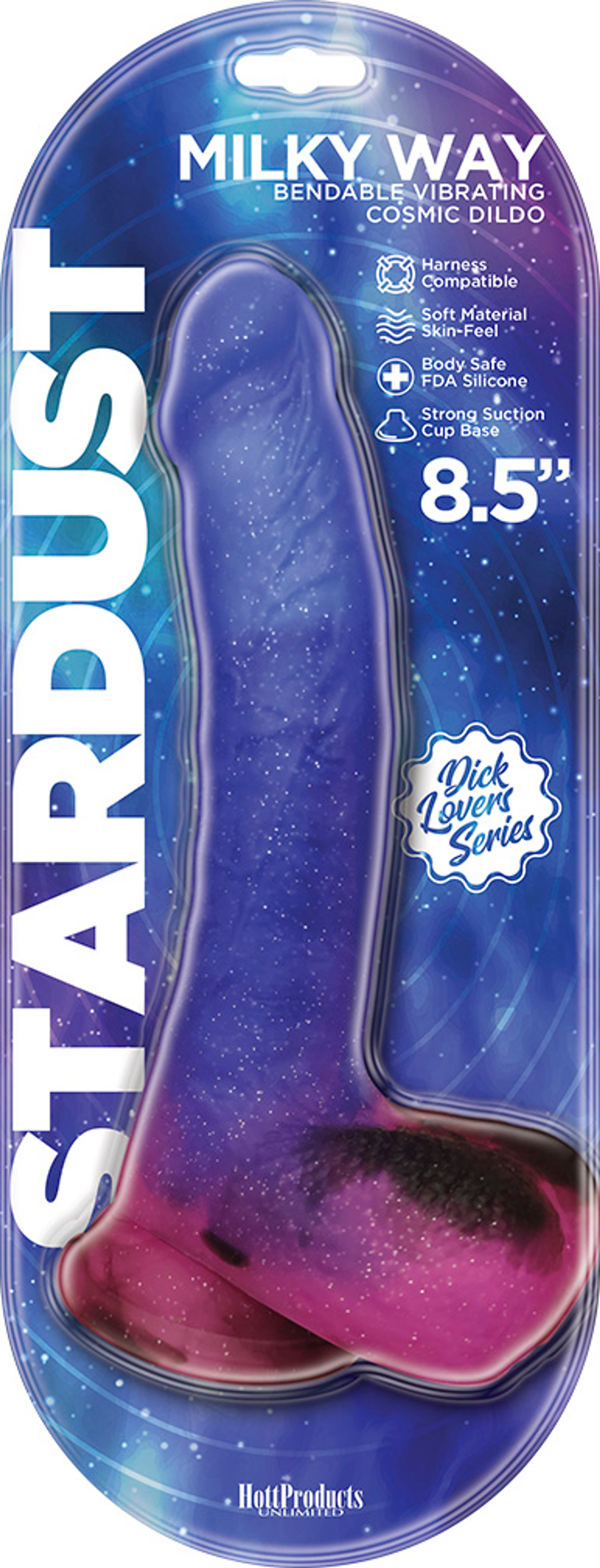 Stardust Milky Way 8.5in Vibrating Dildo