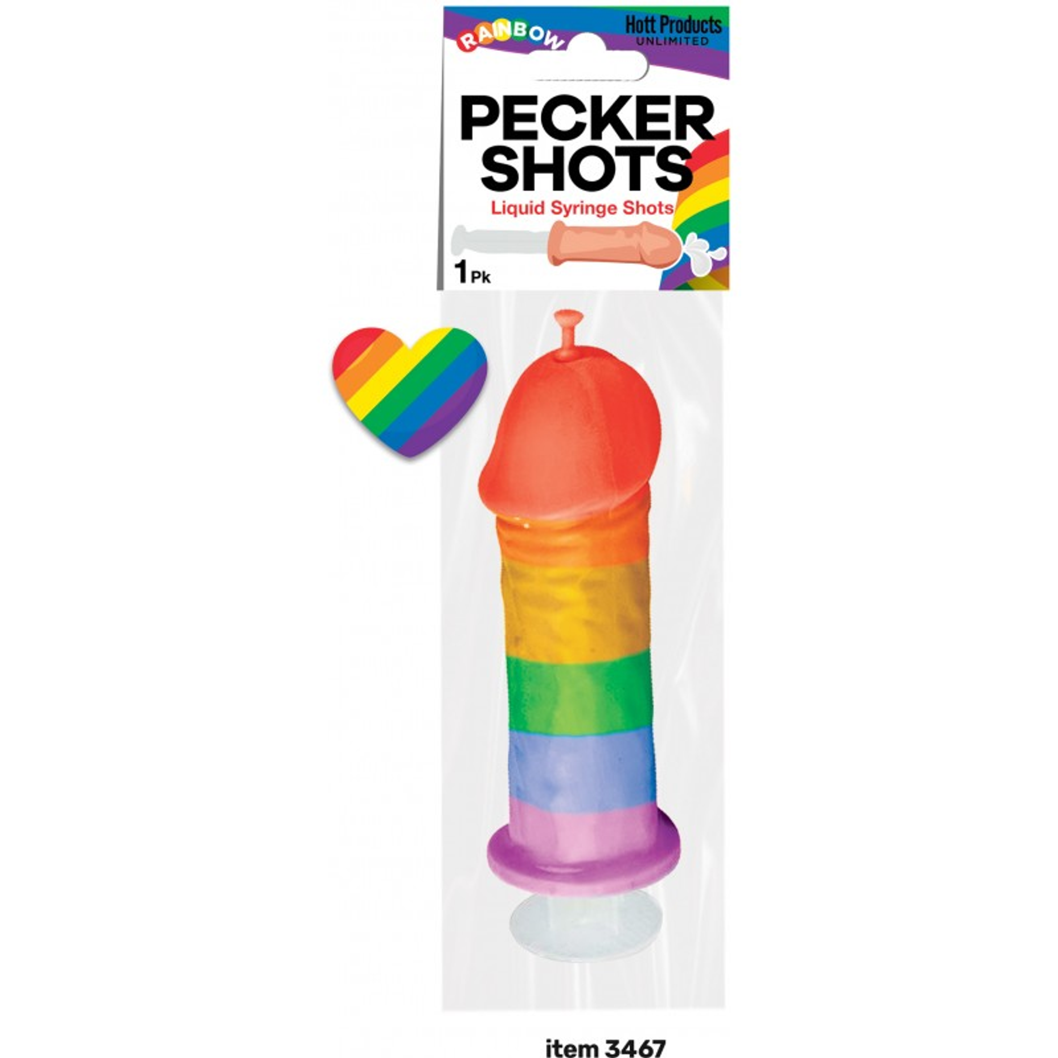 Pecker Shot Syringe Rainbow – Cheeky Party Drink Prop