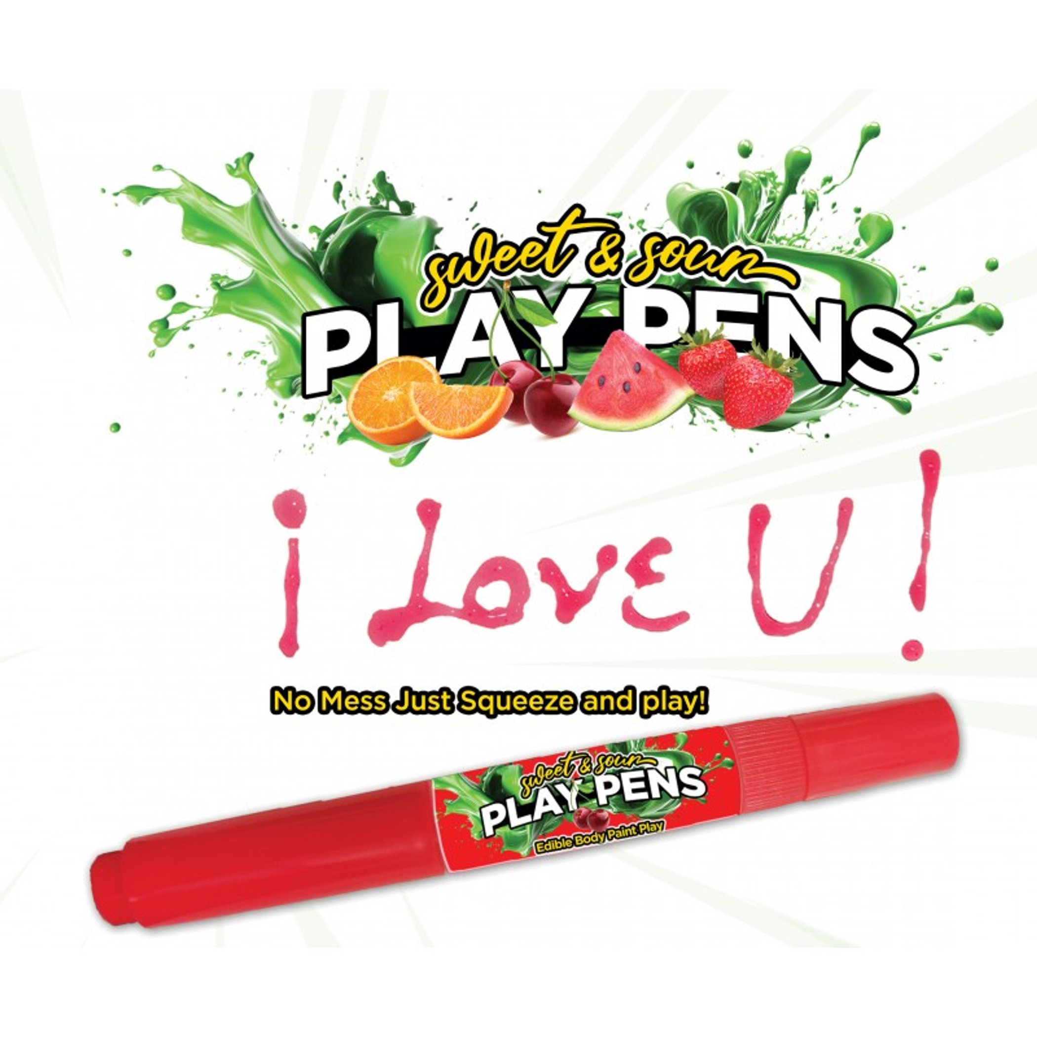 HOTT Products Sweet & Sour Body Pens 4-Pack | Flavored Set