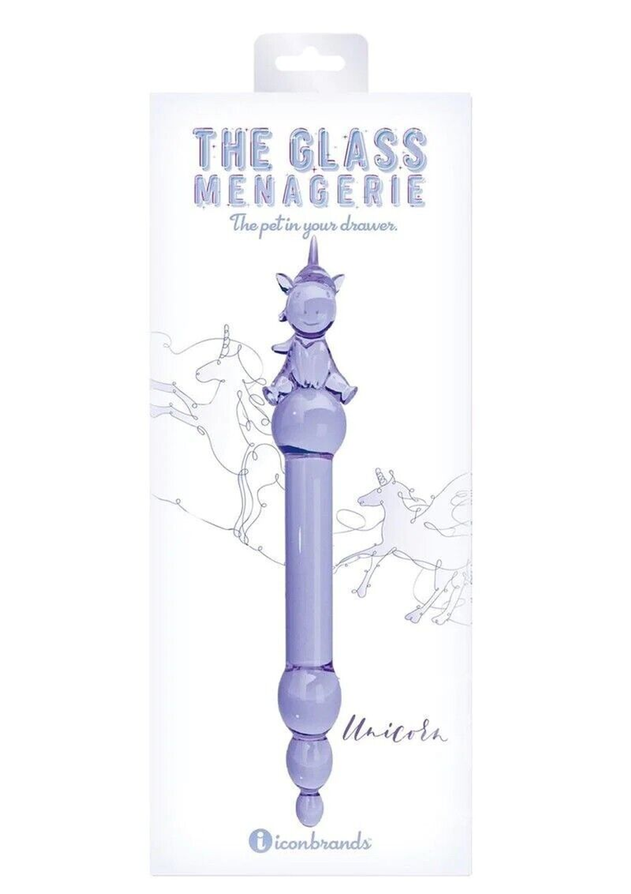 Glass Menagerie Unicorn Plug | Sparkling Glass Butt Plug