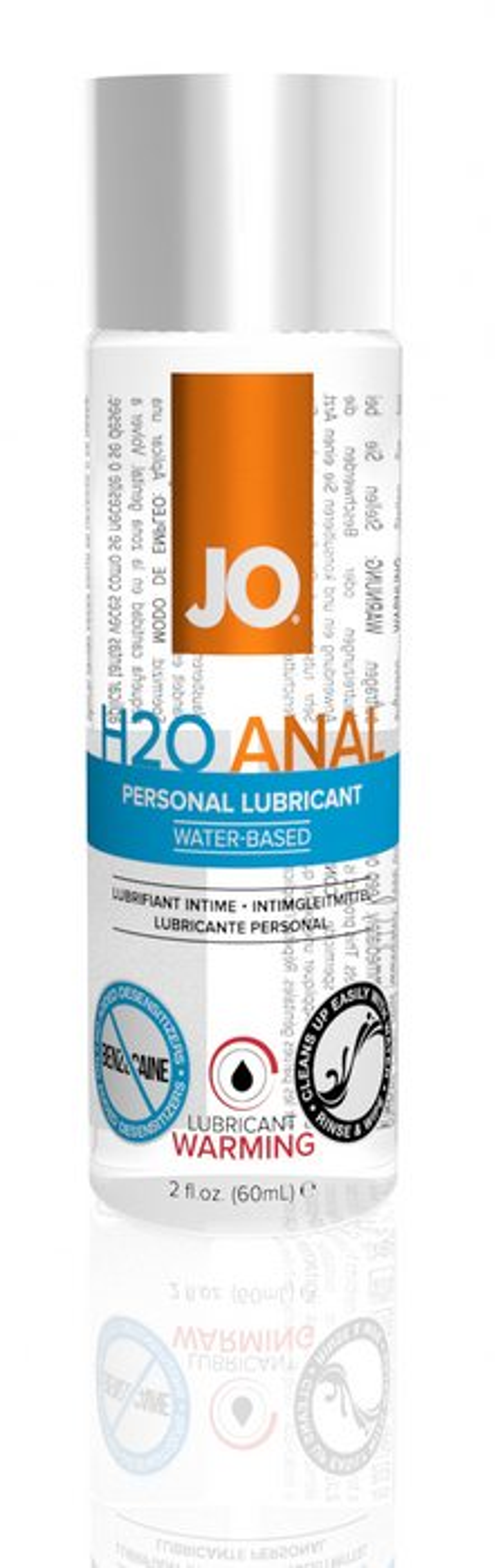 2 Oz Anal H2O Warming Lubricant