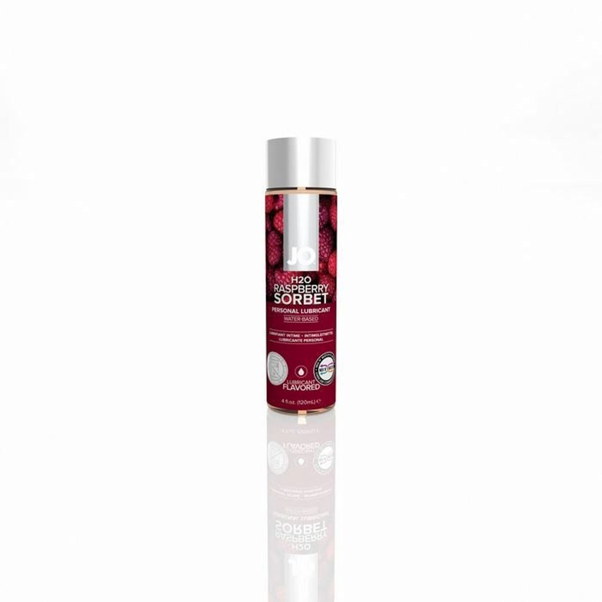 JO H2O Raspberry Sorbet Flavored Lubricant 4 Oz