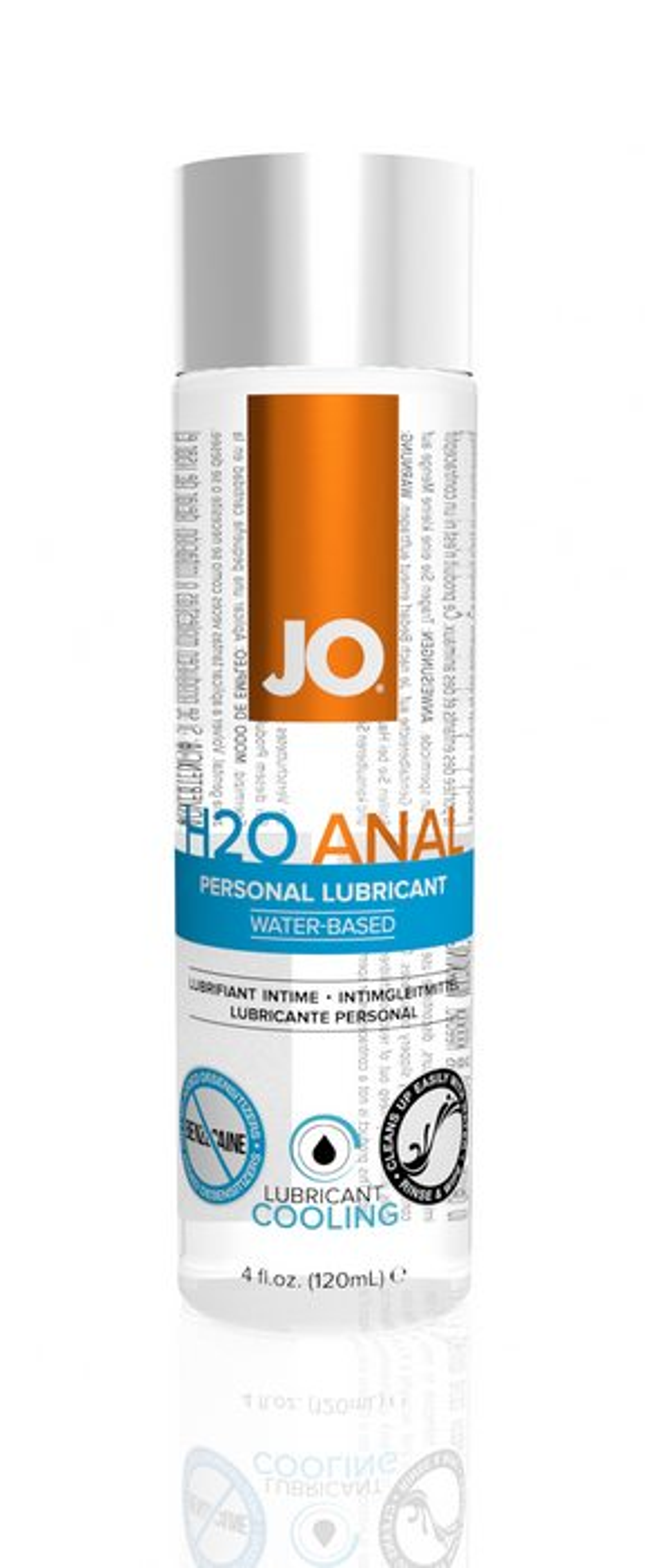 JO Cool H2O Anal 4 Oz – Water-Based Cooling Lubricant