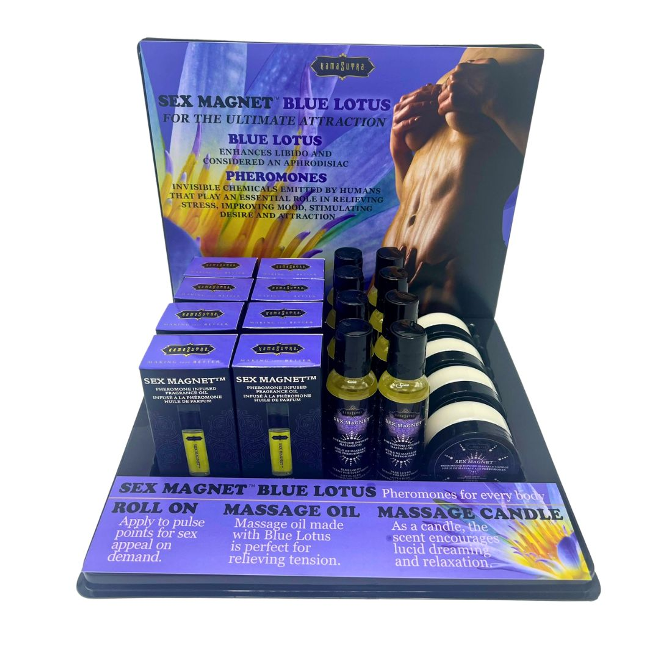 Sex Magnet Blue Lotus Massage Oil Prepack