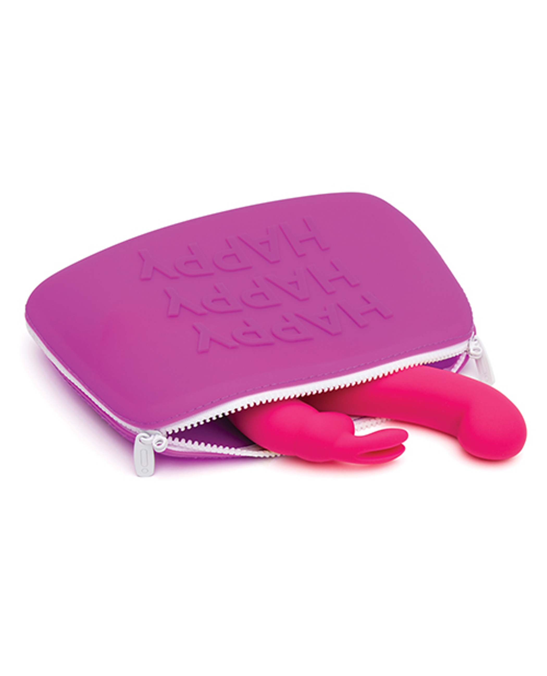 Happy Rabbit Large Purple Silicone Zip Storage Bag
