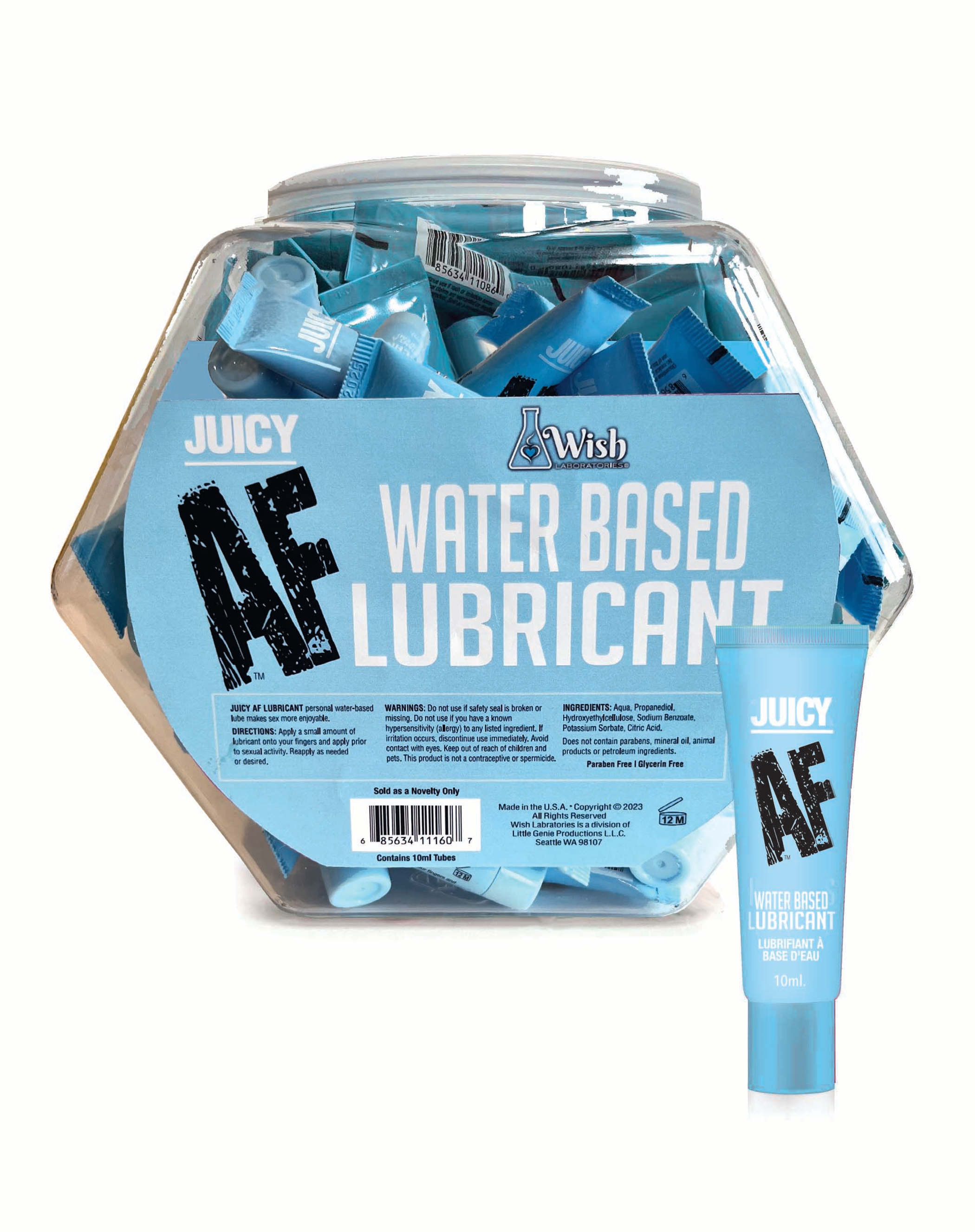 Juicy AF Water-Based Lube 10 ml Fishbowl
