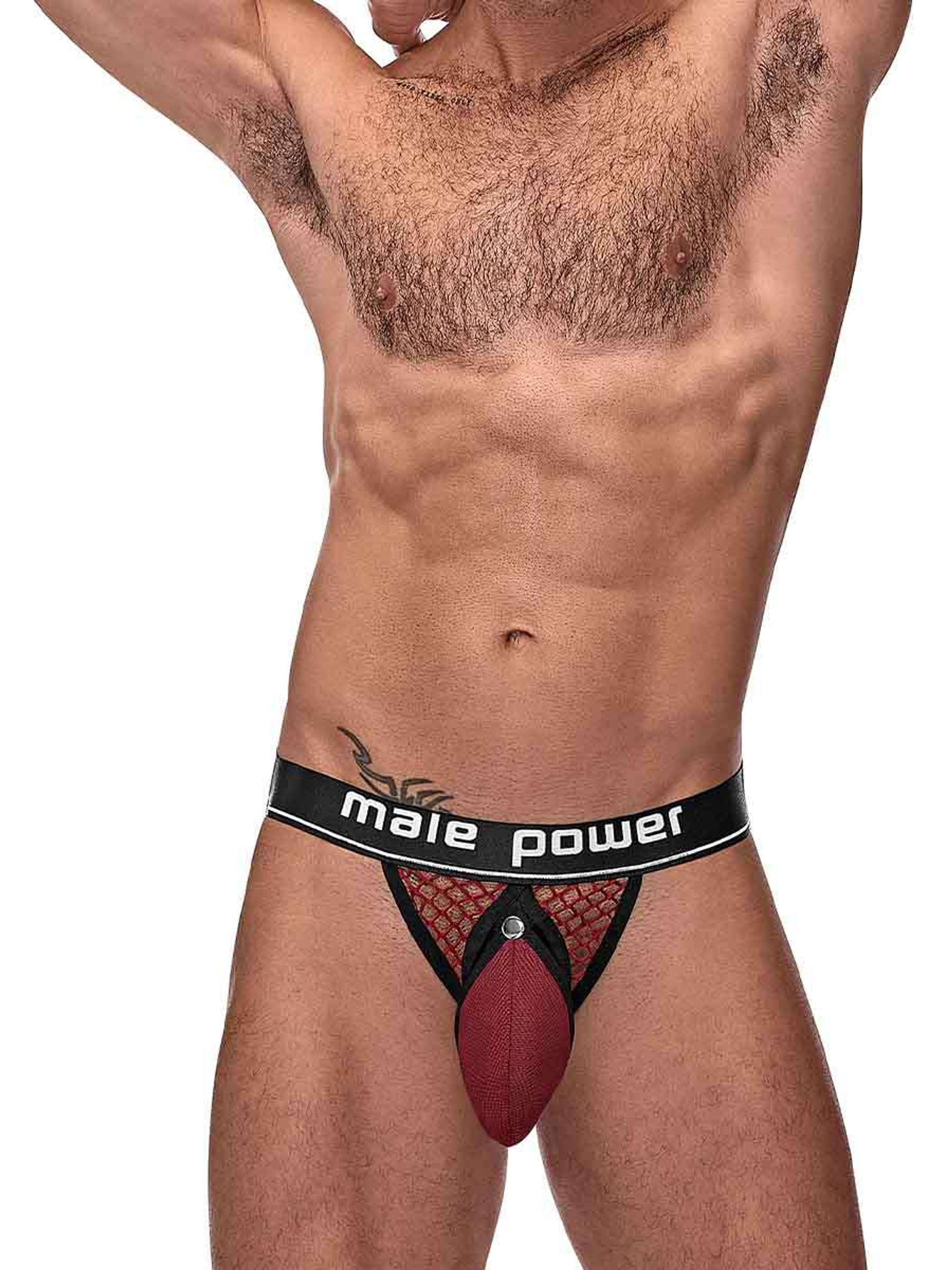 Cock Pit Ring Jockstrap in Burgundy | Male Power S/M