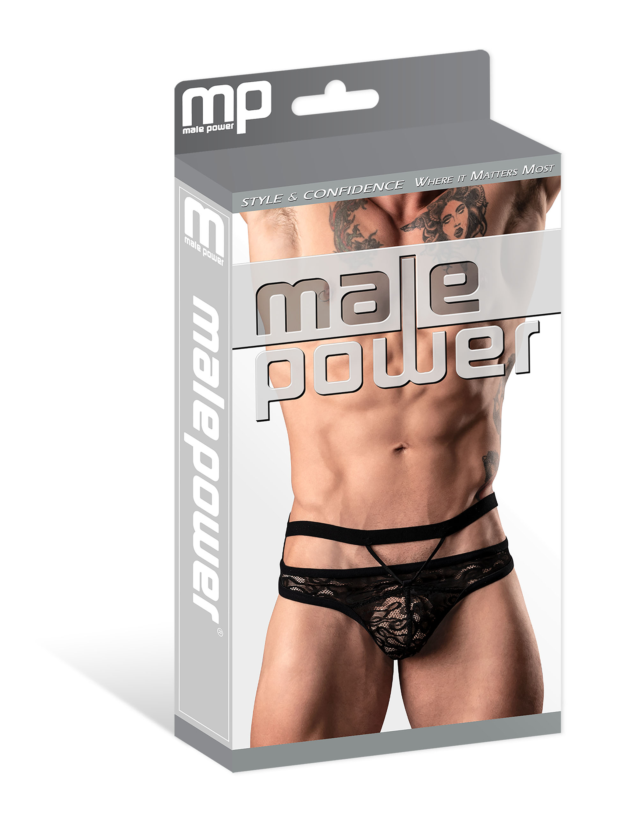 Lucifer Cutout Thong Black – Men's Daring Lingerie S/M