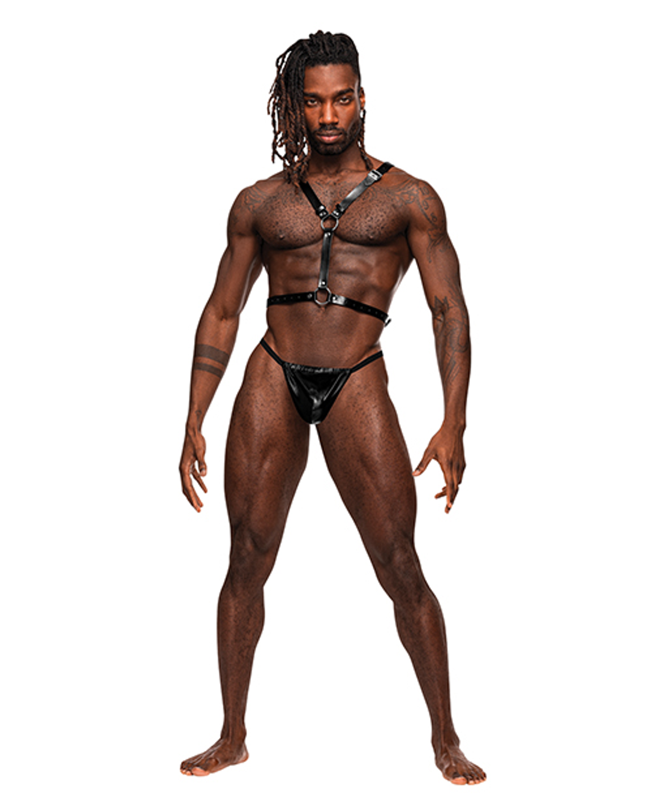 Sagittarius Leather Harness Black One Size