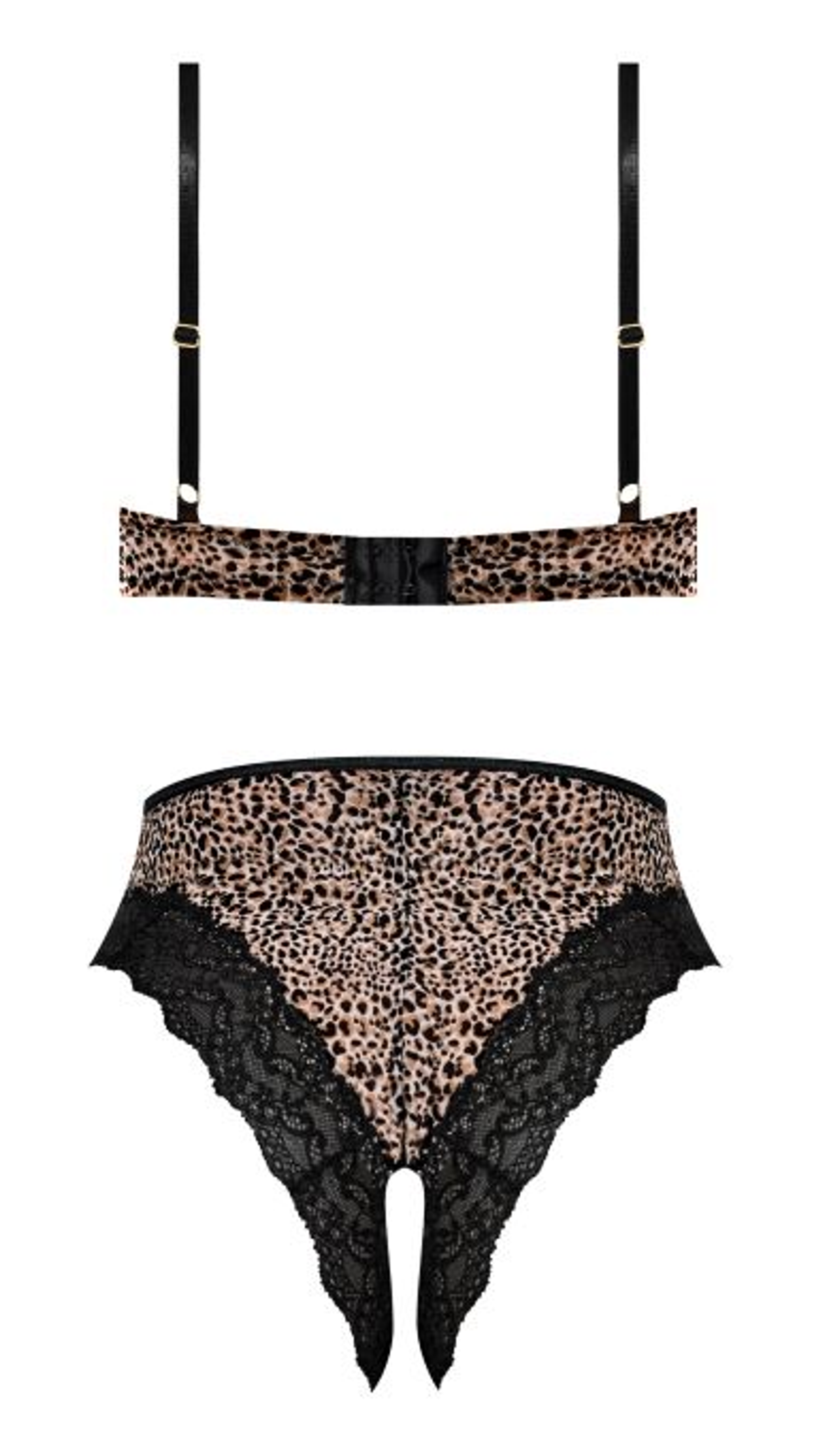 Magic Silk Purrfect Leopard Half Cup Teddy 2XL