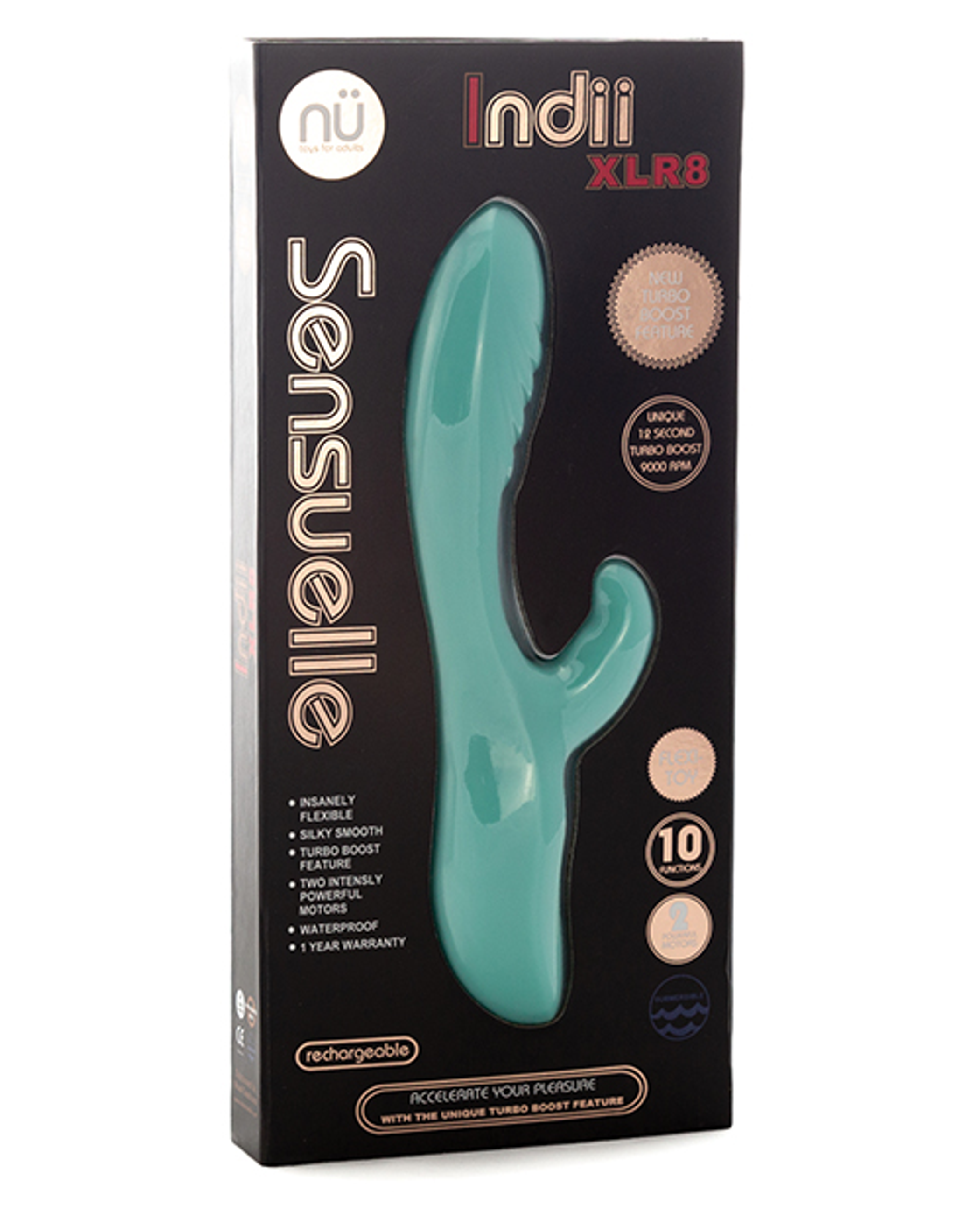 Sensuelle Indii XLR8 Rechargeable Vibrator – Electric Blue