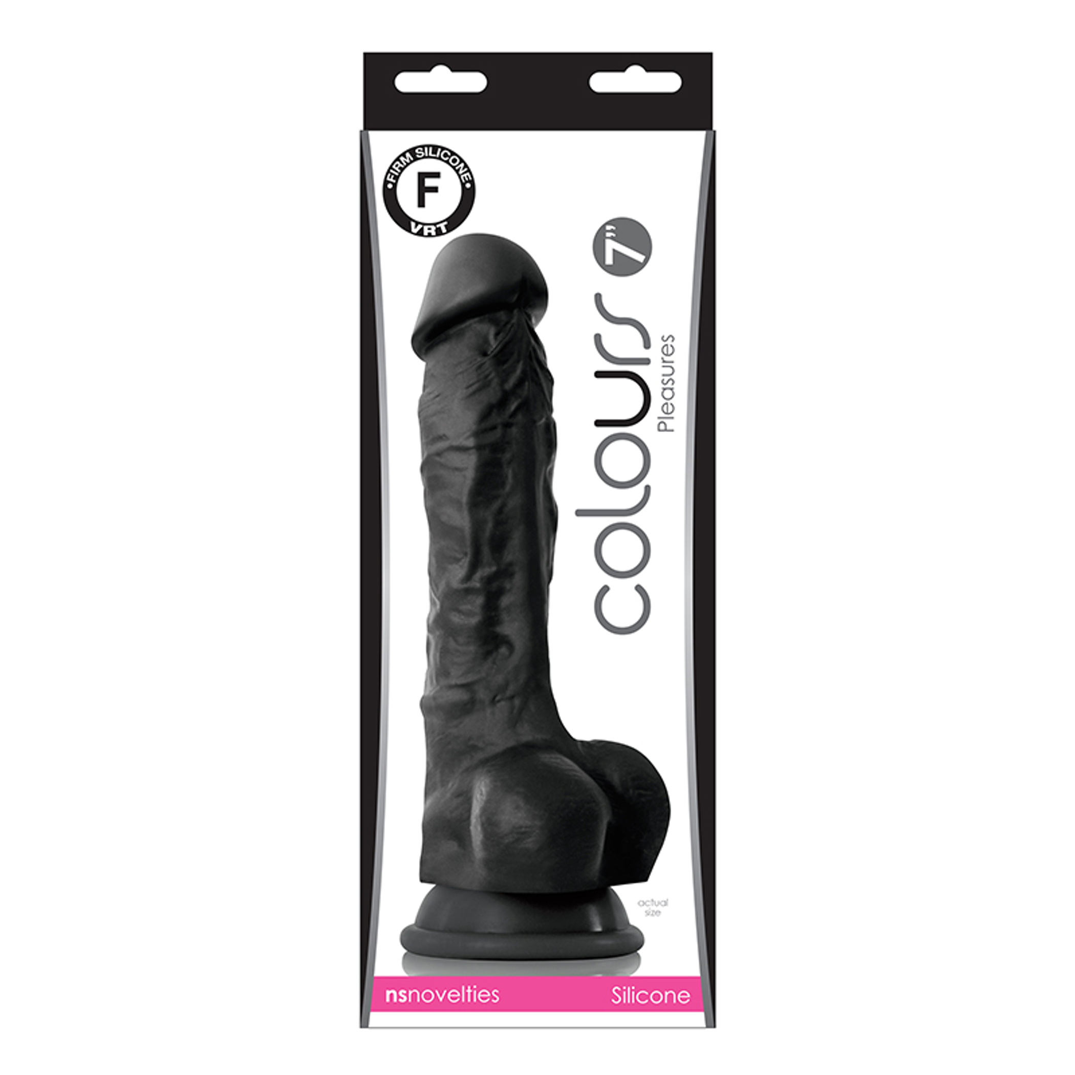 Shop Colours Pleasures 7In Dildo Black
