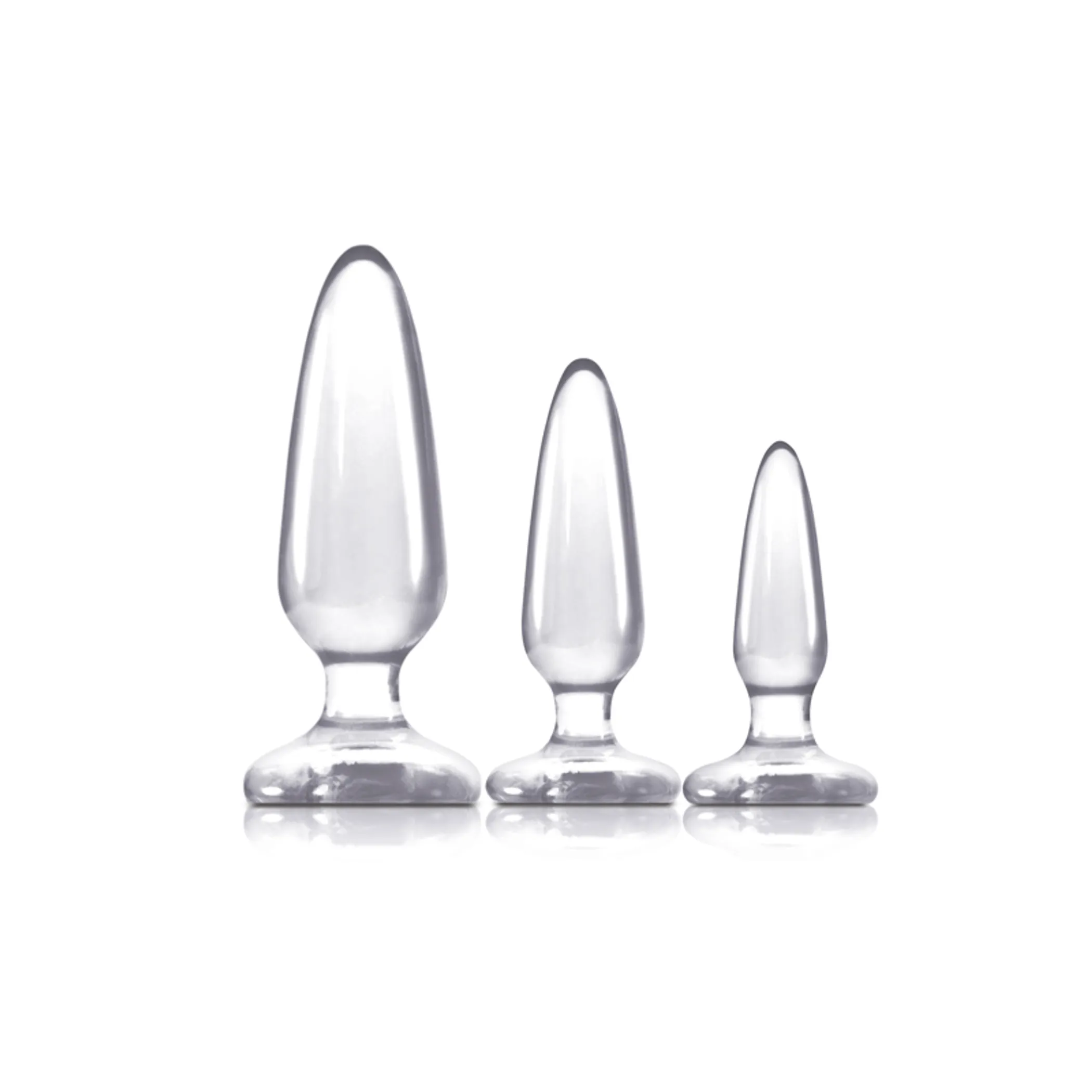 Jelly Rancher Butt Plug Trainer Kit, Clear