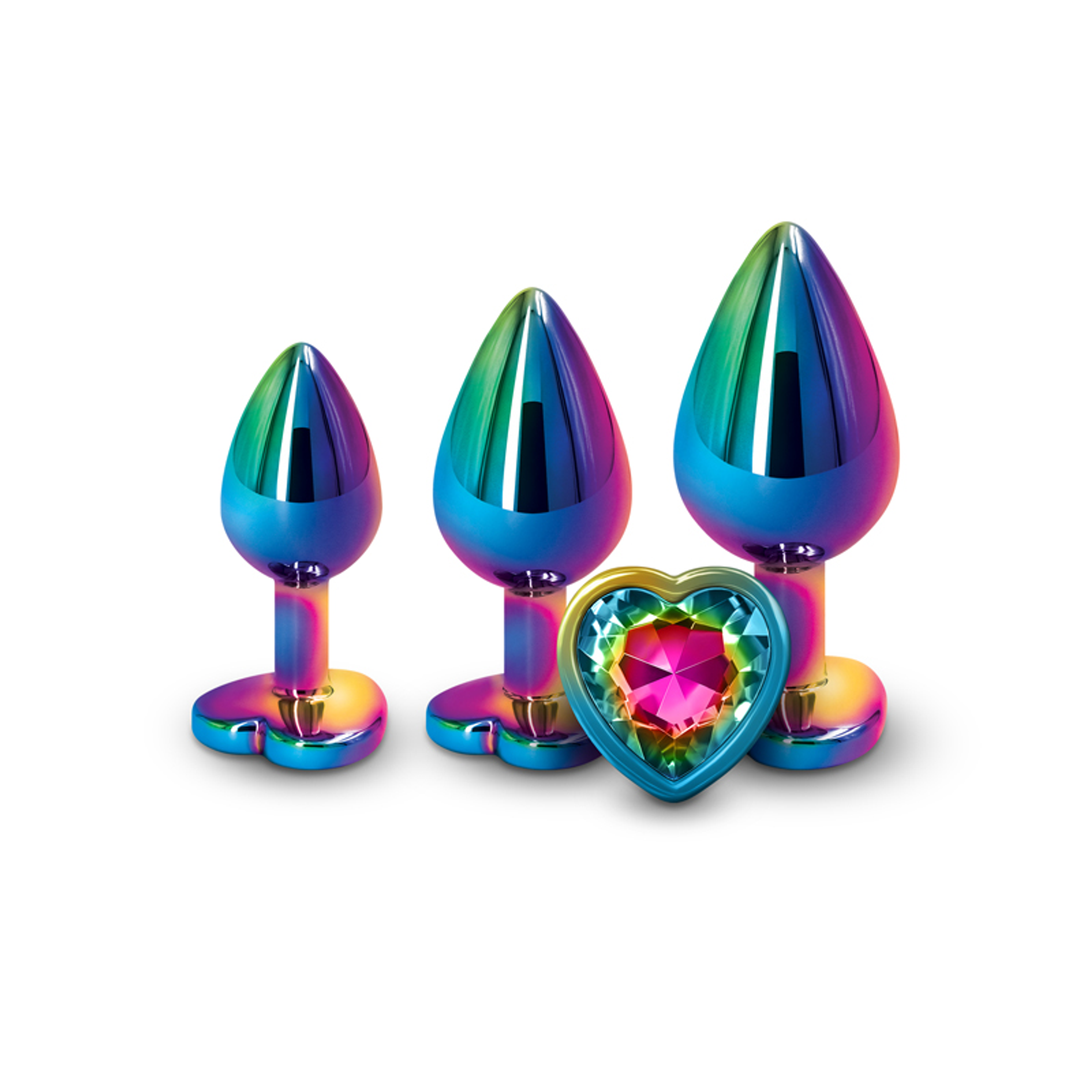 Rear Assets Rainbow Heart Trainer Kit | Graduated Anal Set