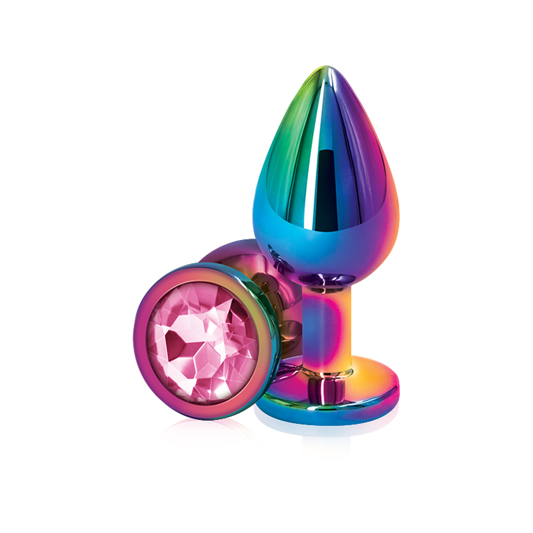 Rear Assets Multicolor Gem Plug, Medium – Pink