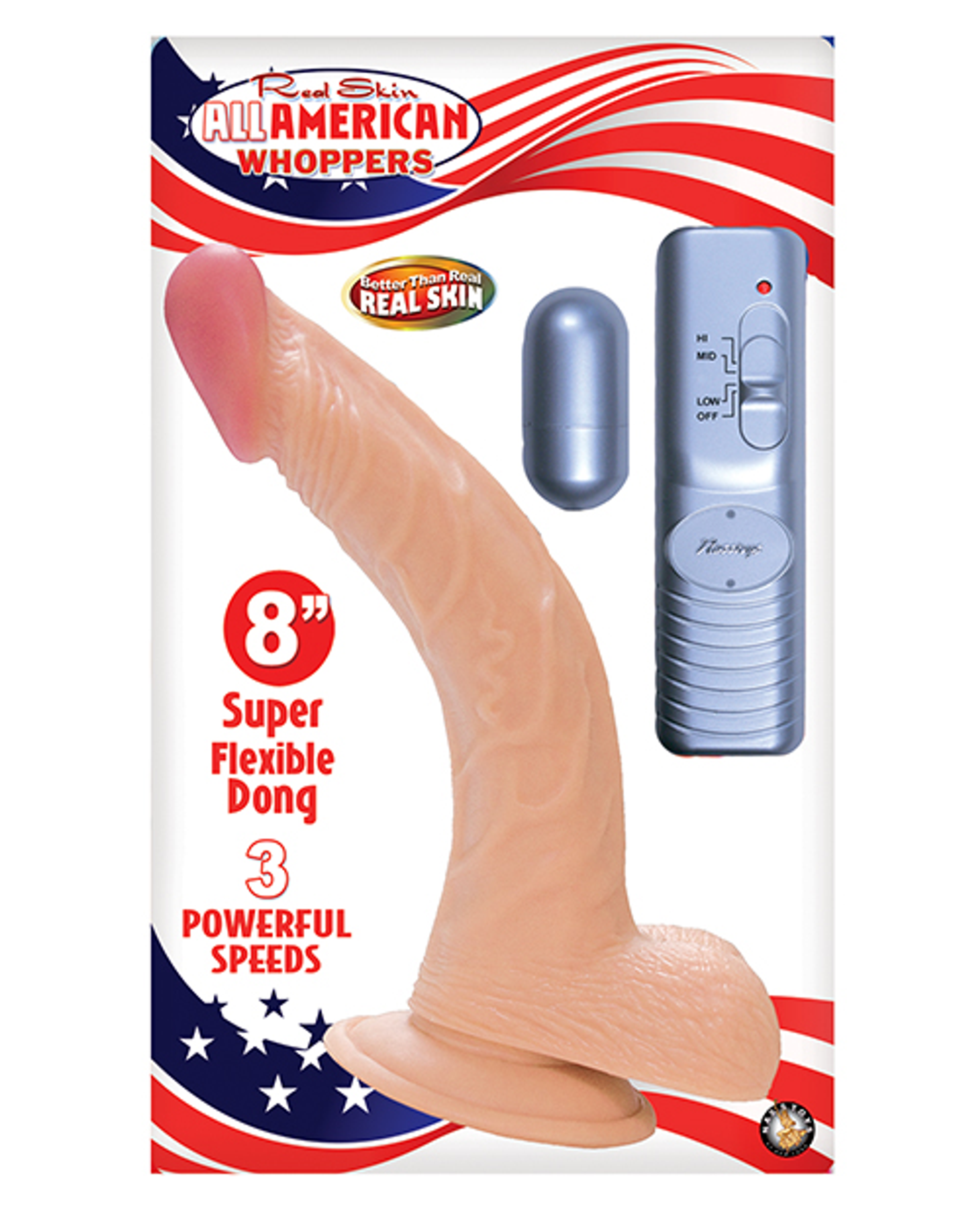 All American Whopper 8-Inch With Balls Flesh