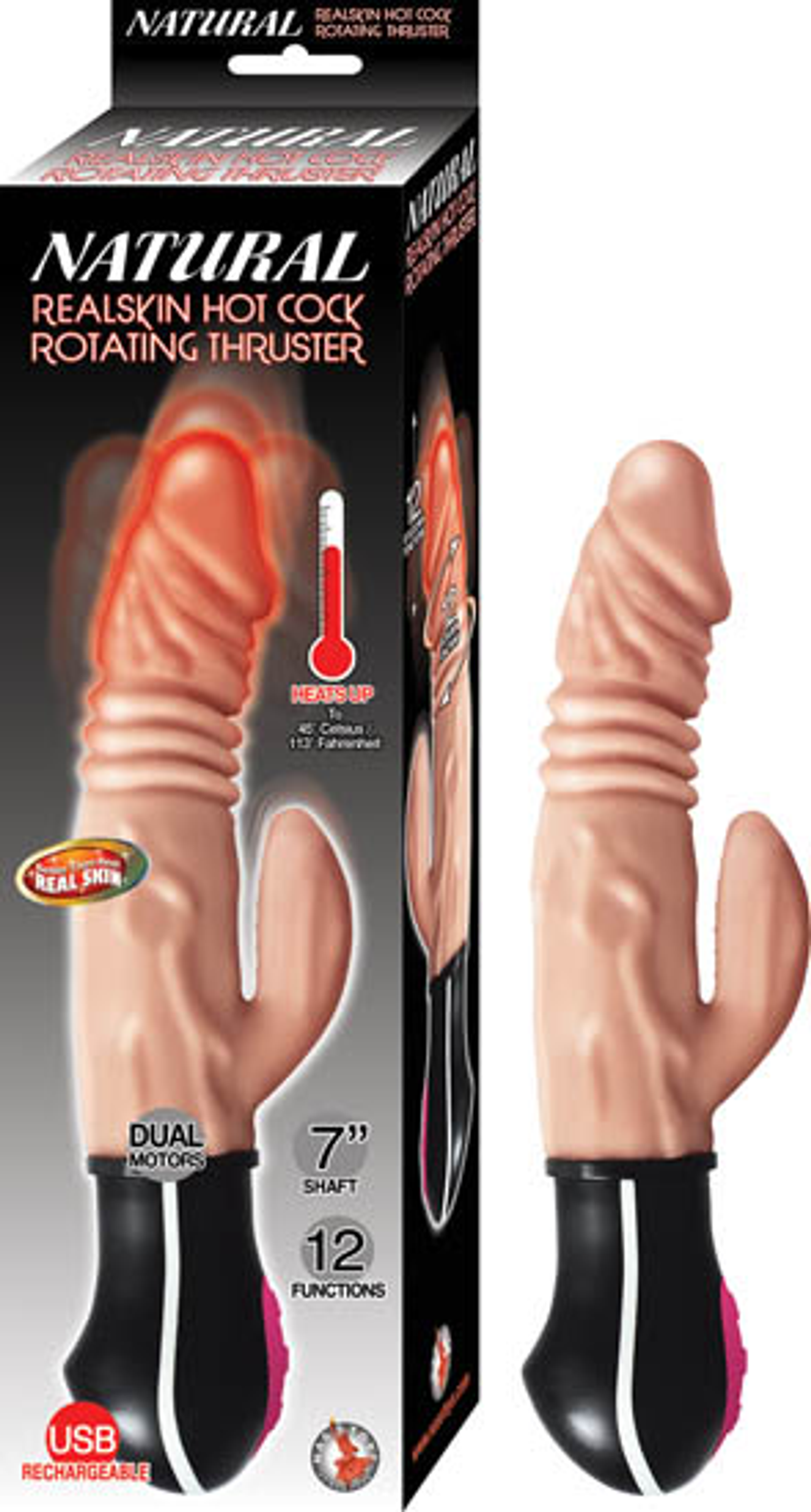 Natural Realskin Rotating Thruster Vibrator