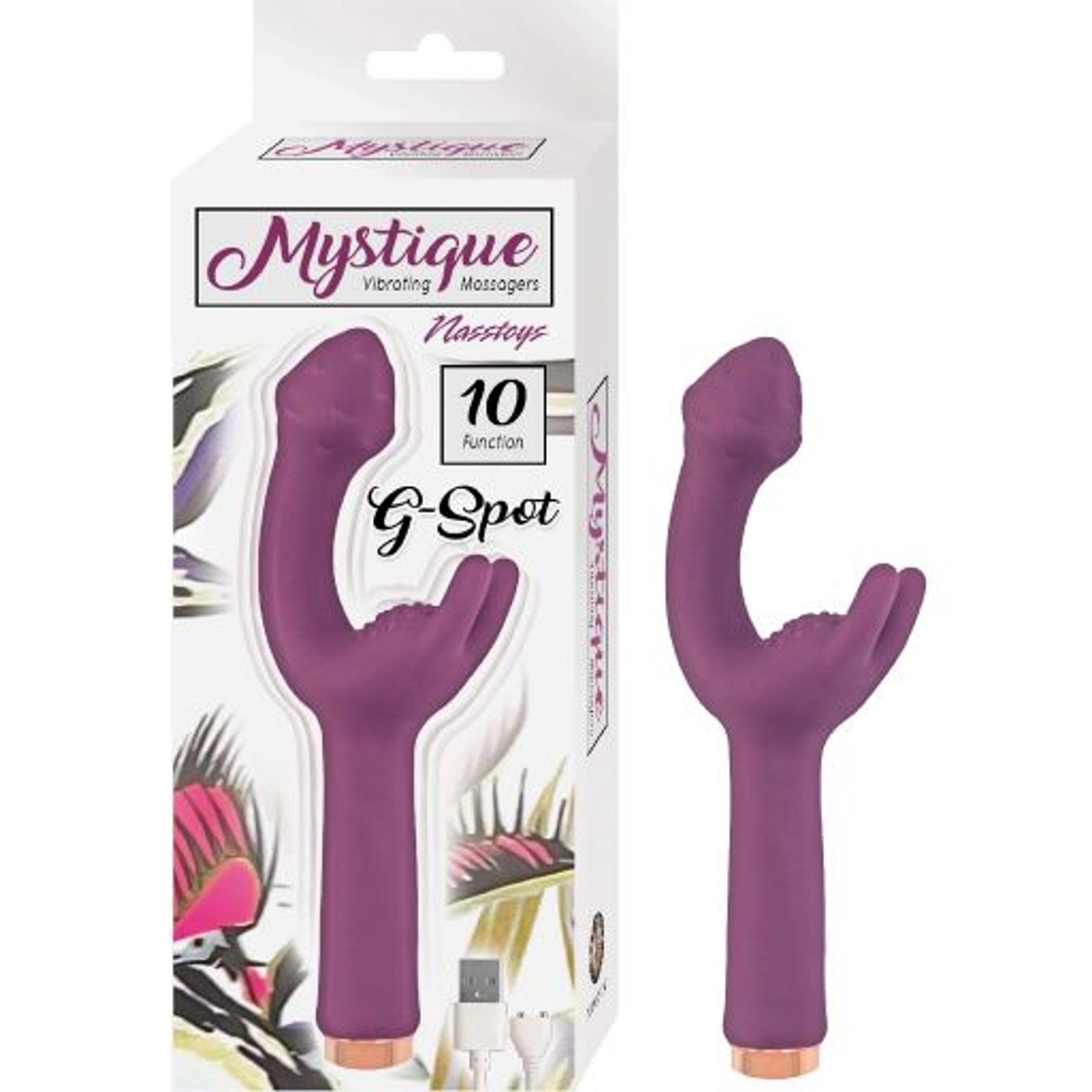 Mystique Vibrating G-Spot Eggplant | Rabbit-Style Vibe