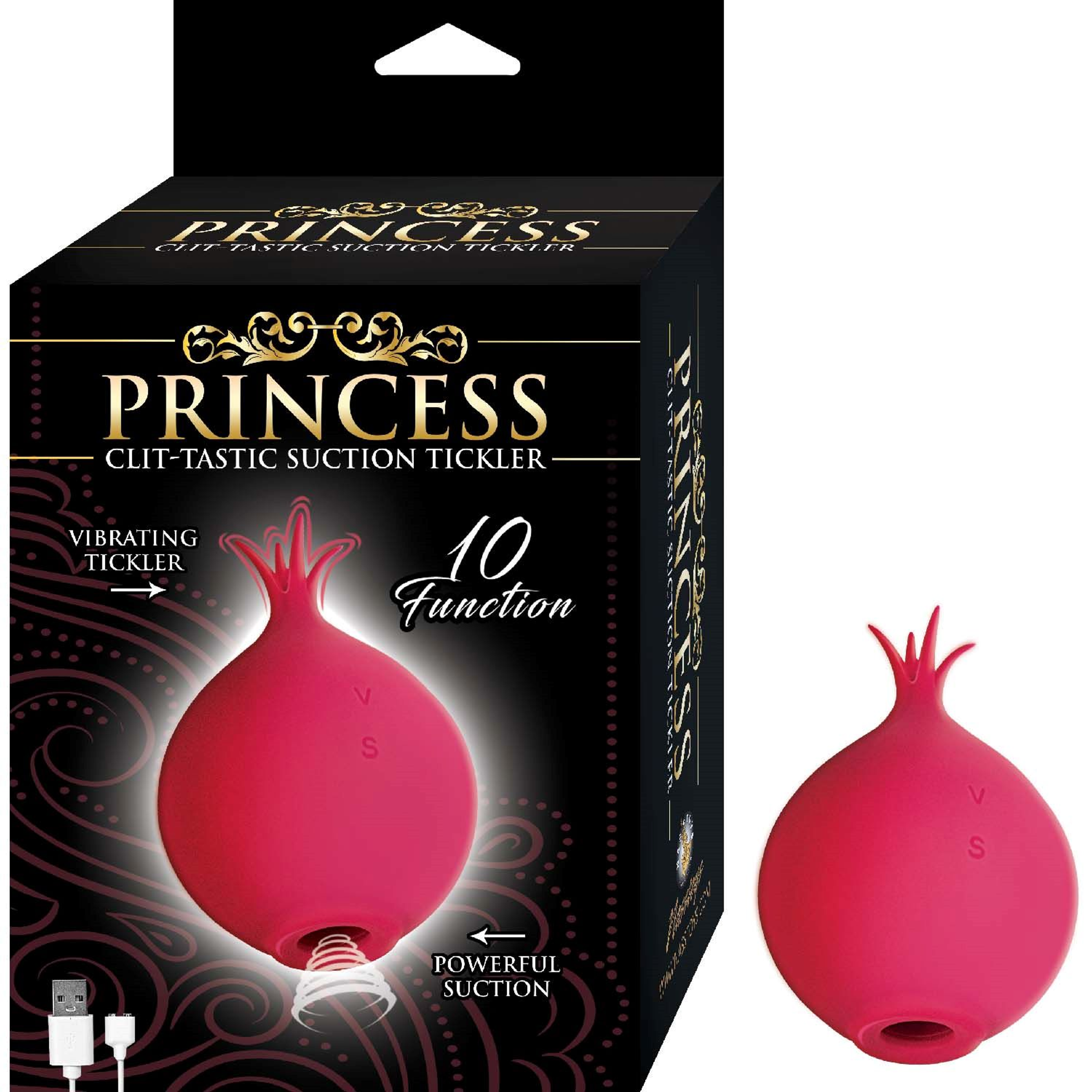 Princess Clit-Tastic Suction Tickler in Red