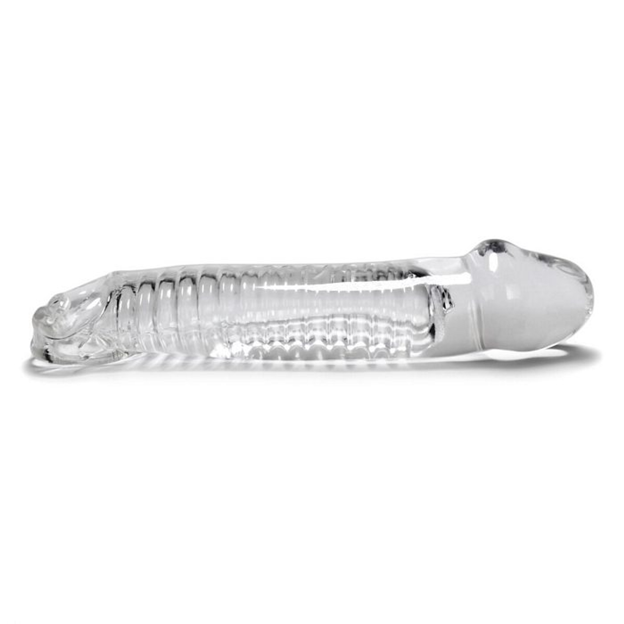Muscle Smooth Cocksheath with Length Inset – Clear