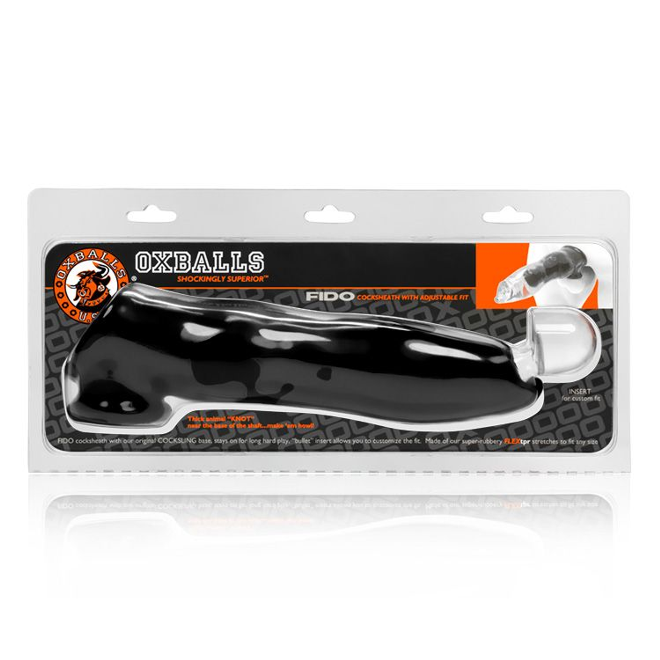 OXBALLS Fido Animal Cocksheath Black