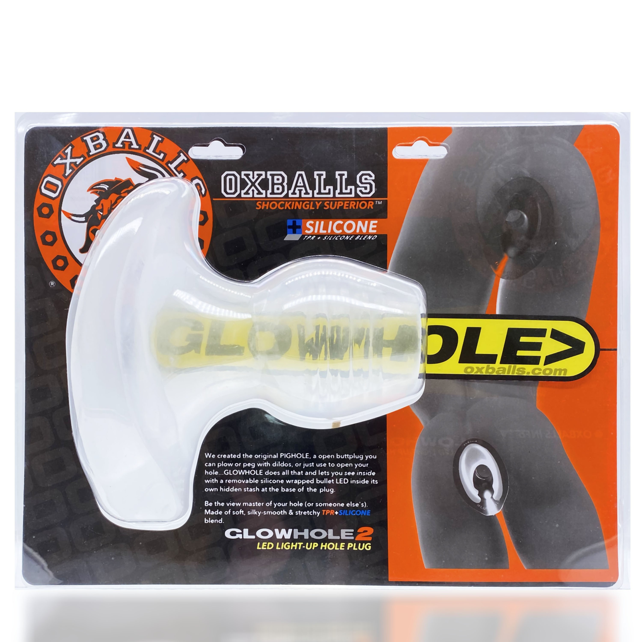 Glowhole-1 Light-Up Hollow Butt Plug – Small
