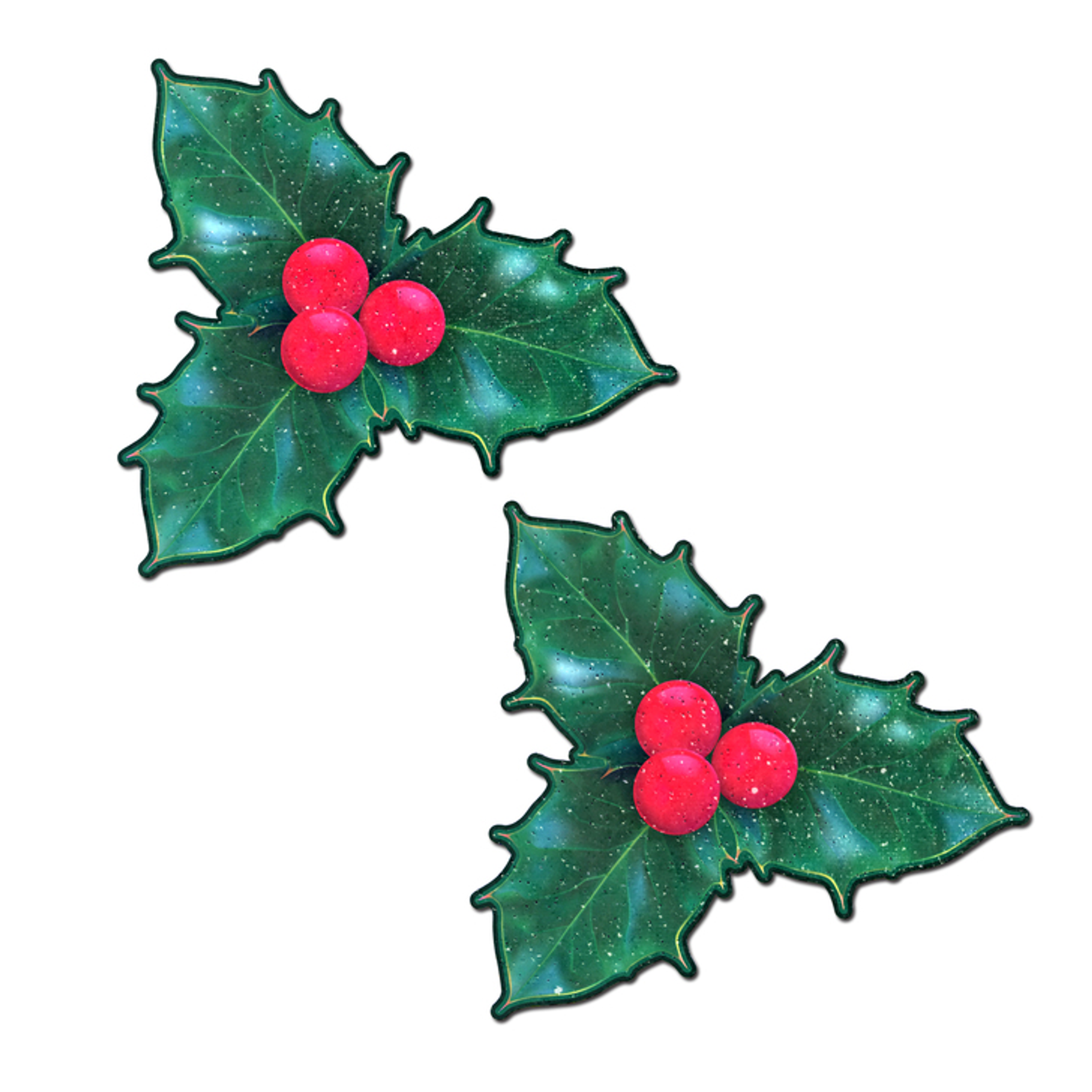 Pastease Winter Holly Nipple Pasties | Holiday Red Berries