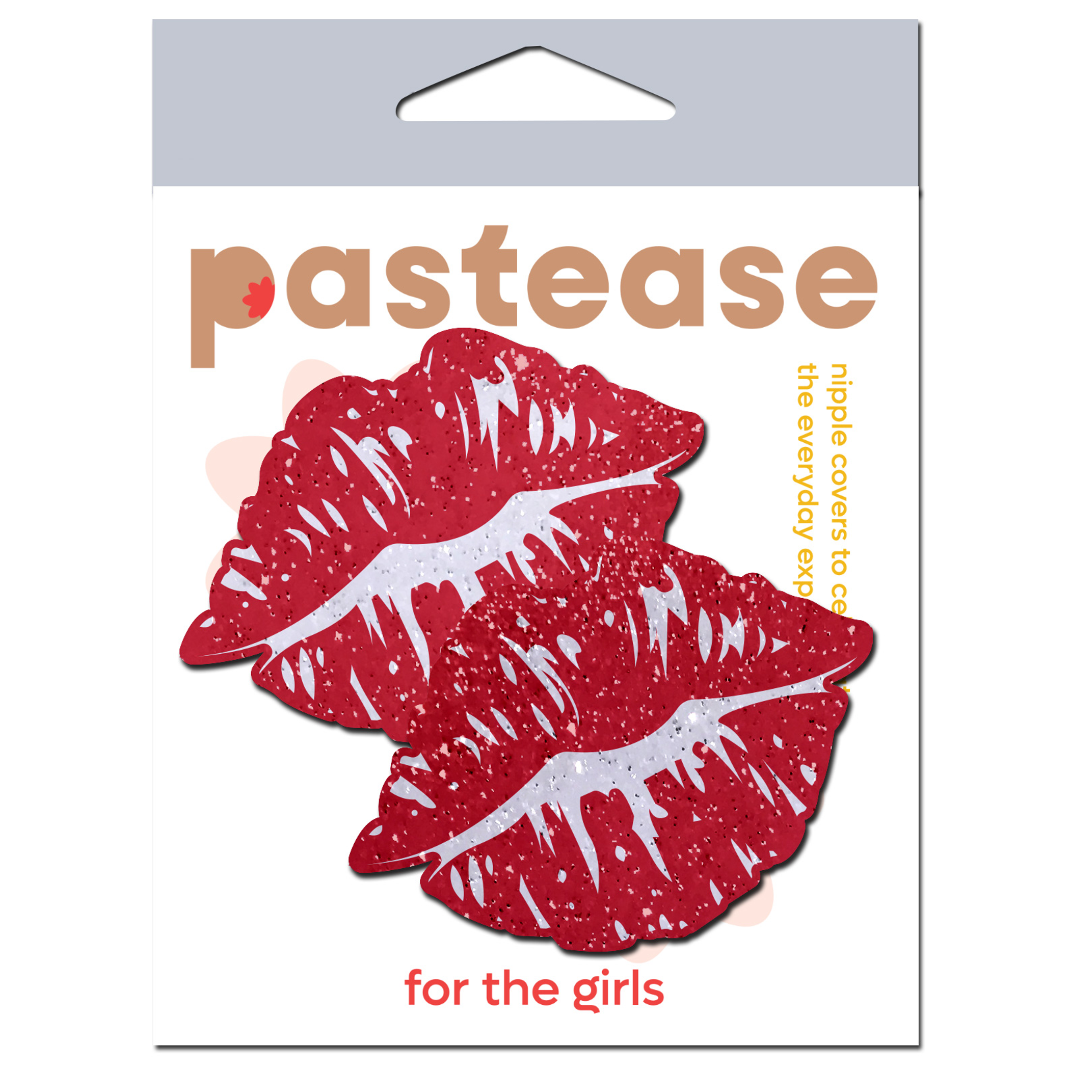 Sparkly Red Kissing Lips Pasties