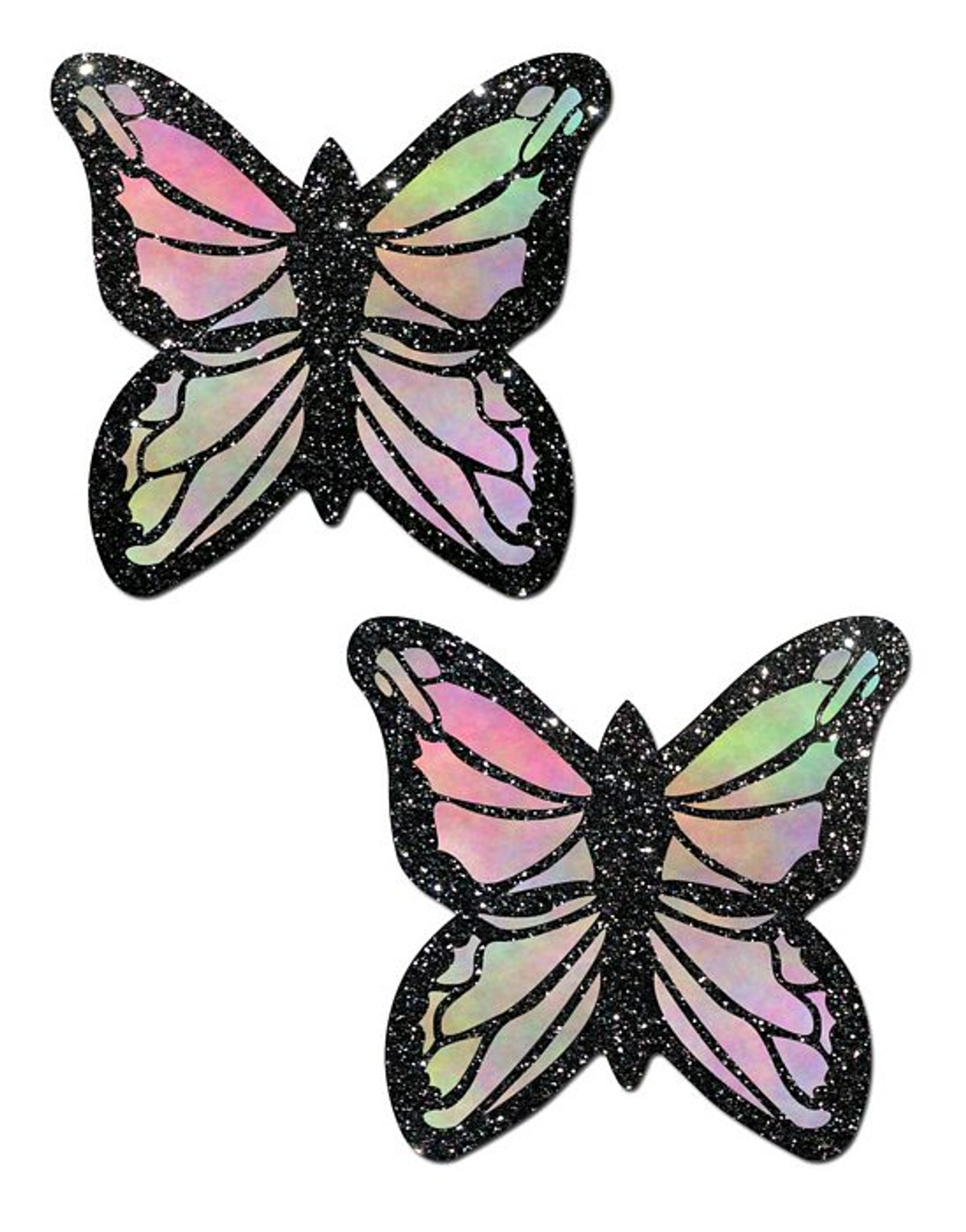 Monarch Glitter Pastel Rainbow Butterfly Pasties