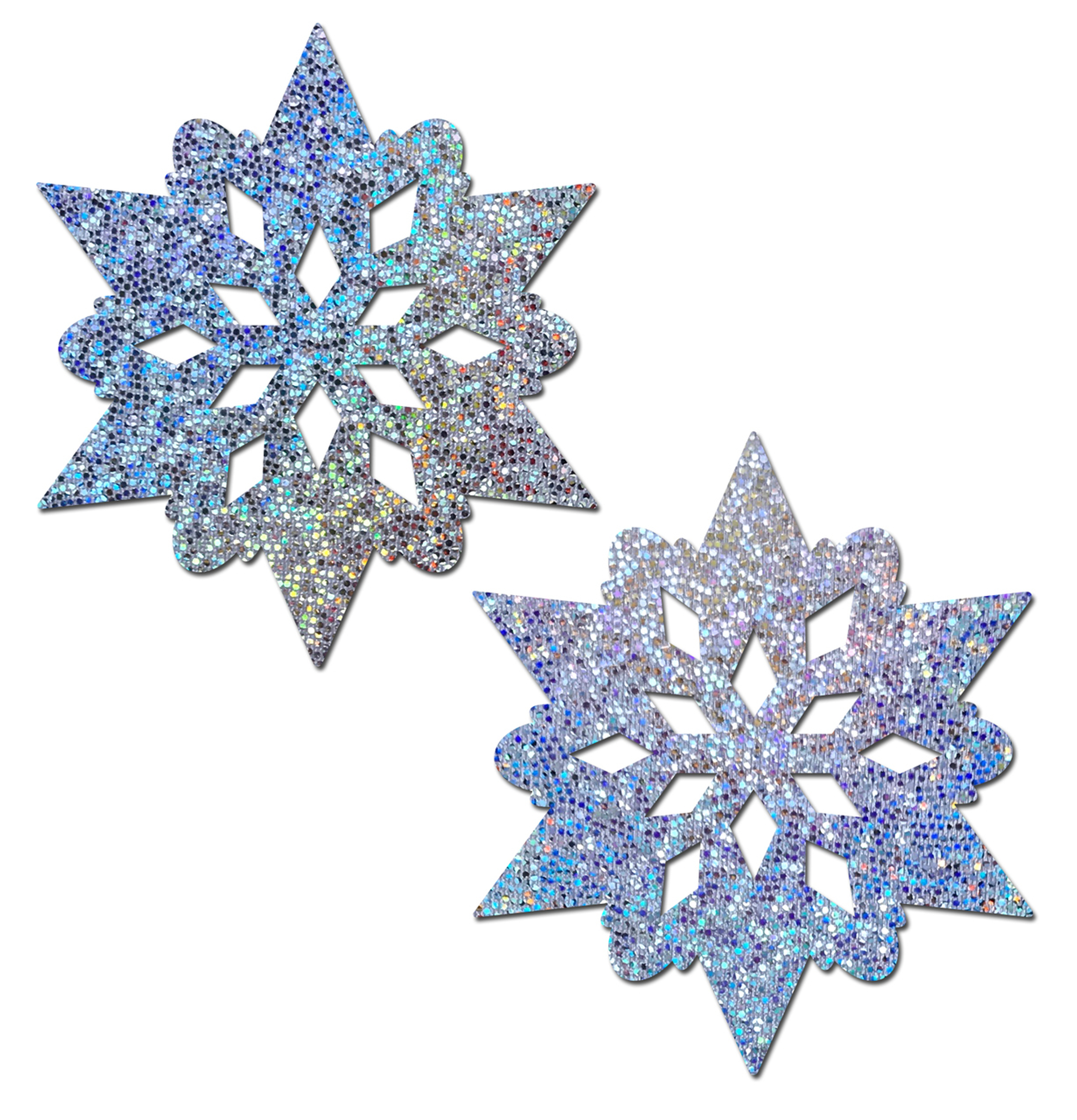 Pastease Silver Glitter Snowflake Pasties