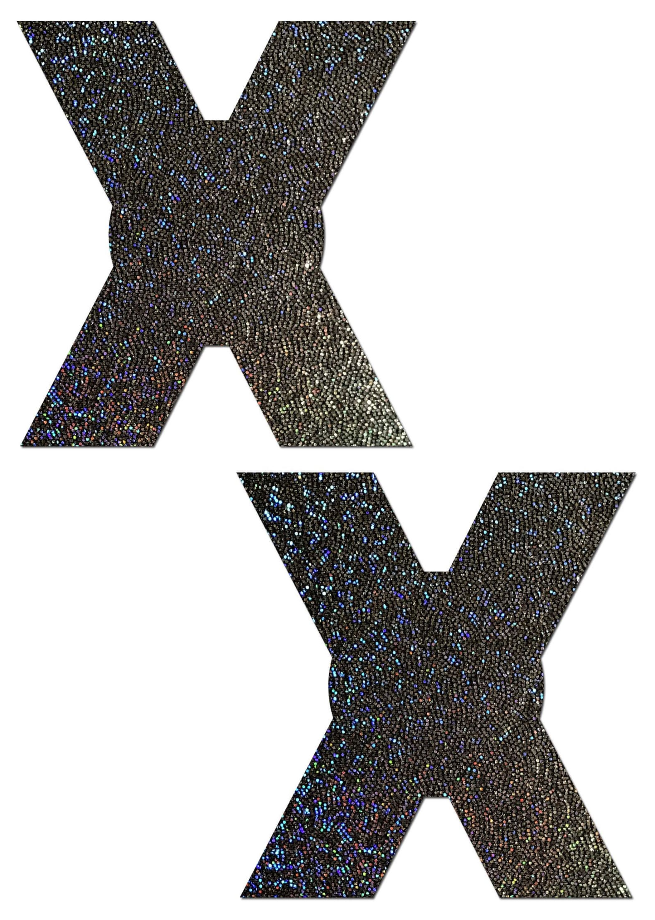 Pastease Black Glitter Nipple Pasties