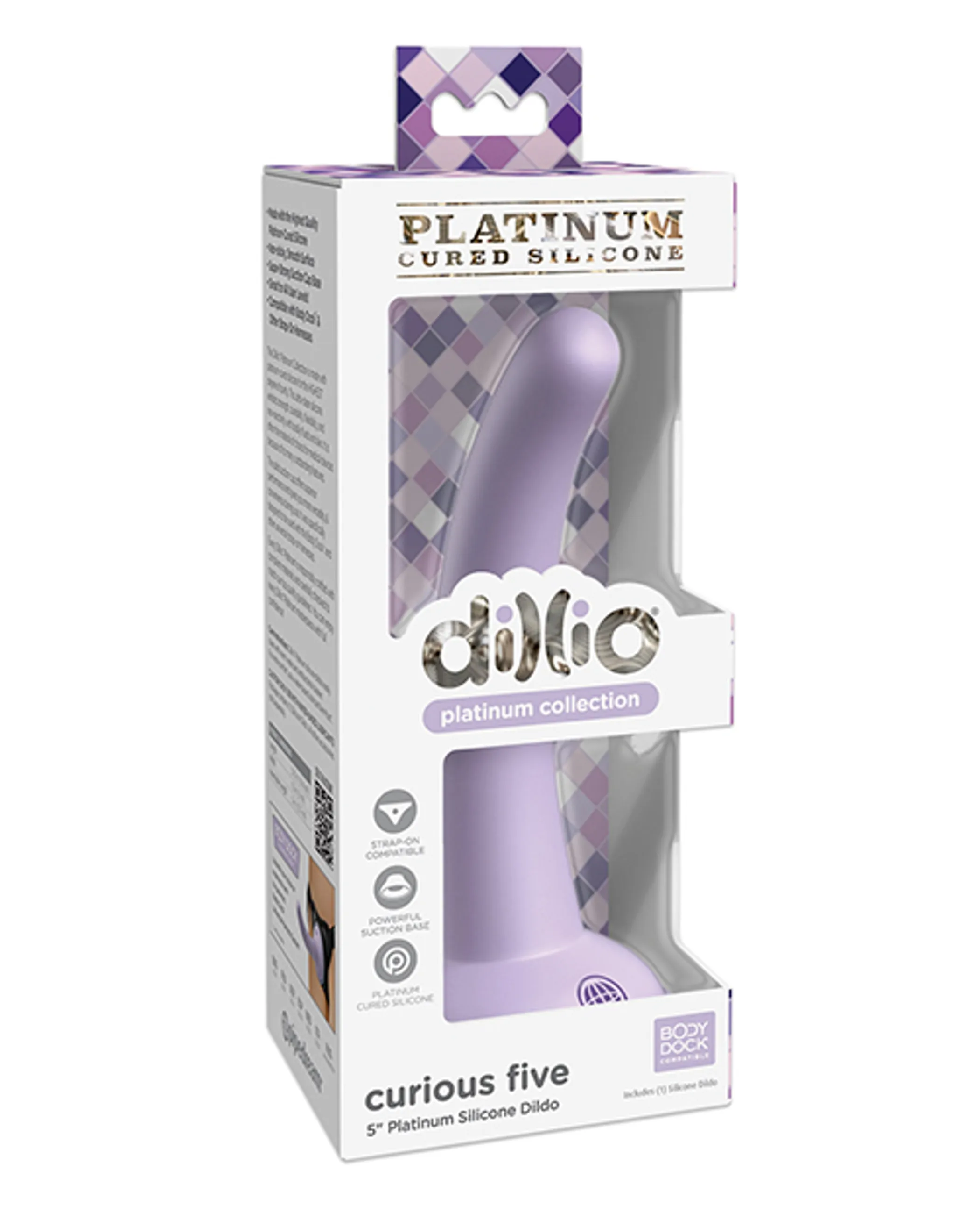 Dillio Platinum 5-Inch Curious Purple Dildo