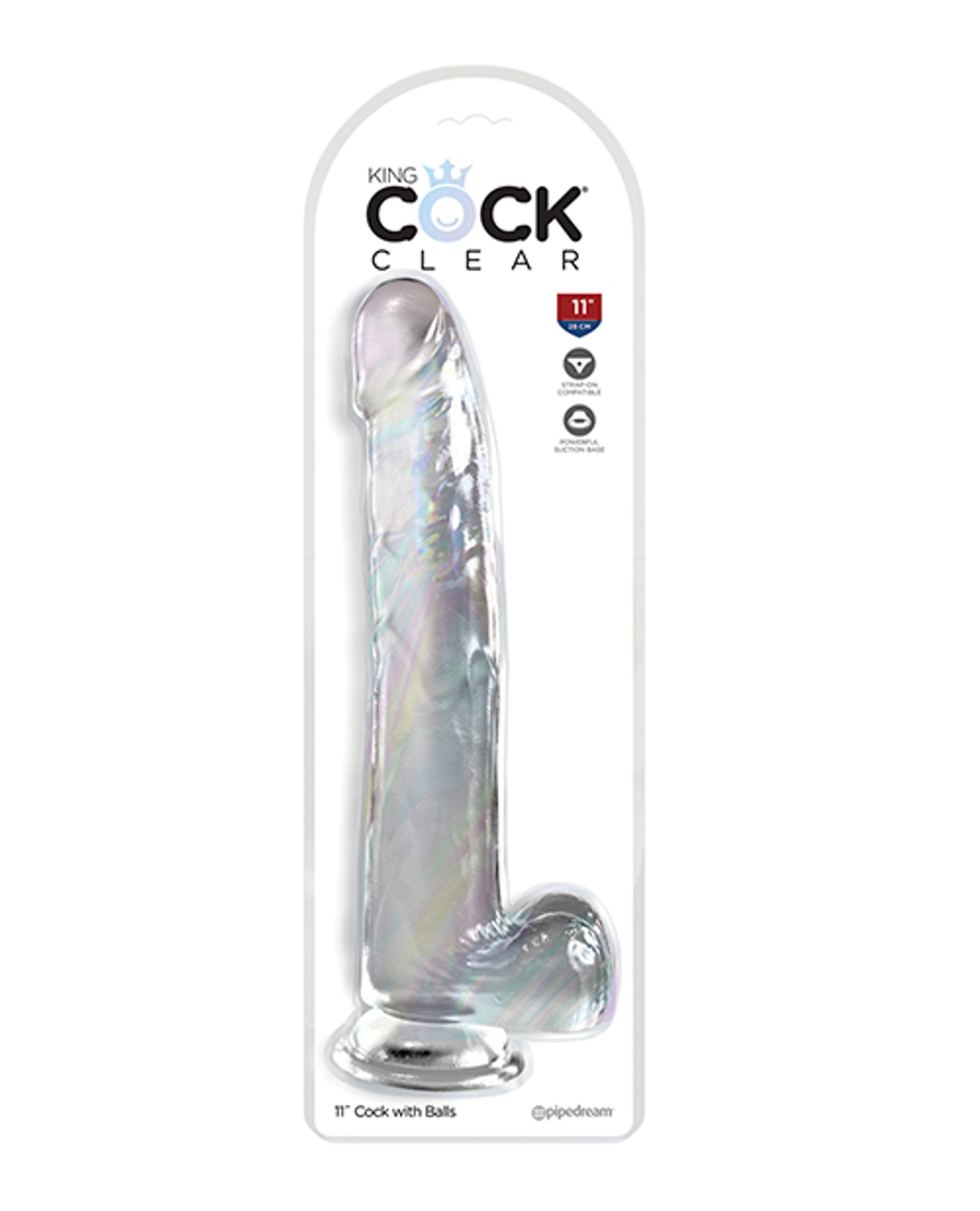 King Cock Clear 11in with Balls