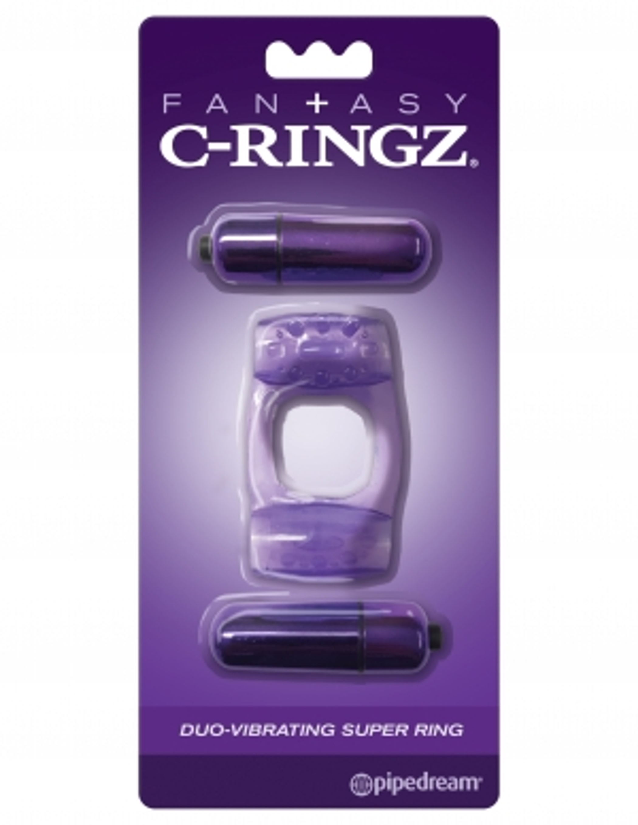 Fantasy C-Ringz Duo Vibrating Super Ring in Purple