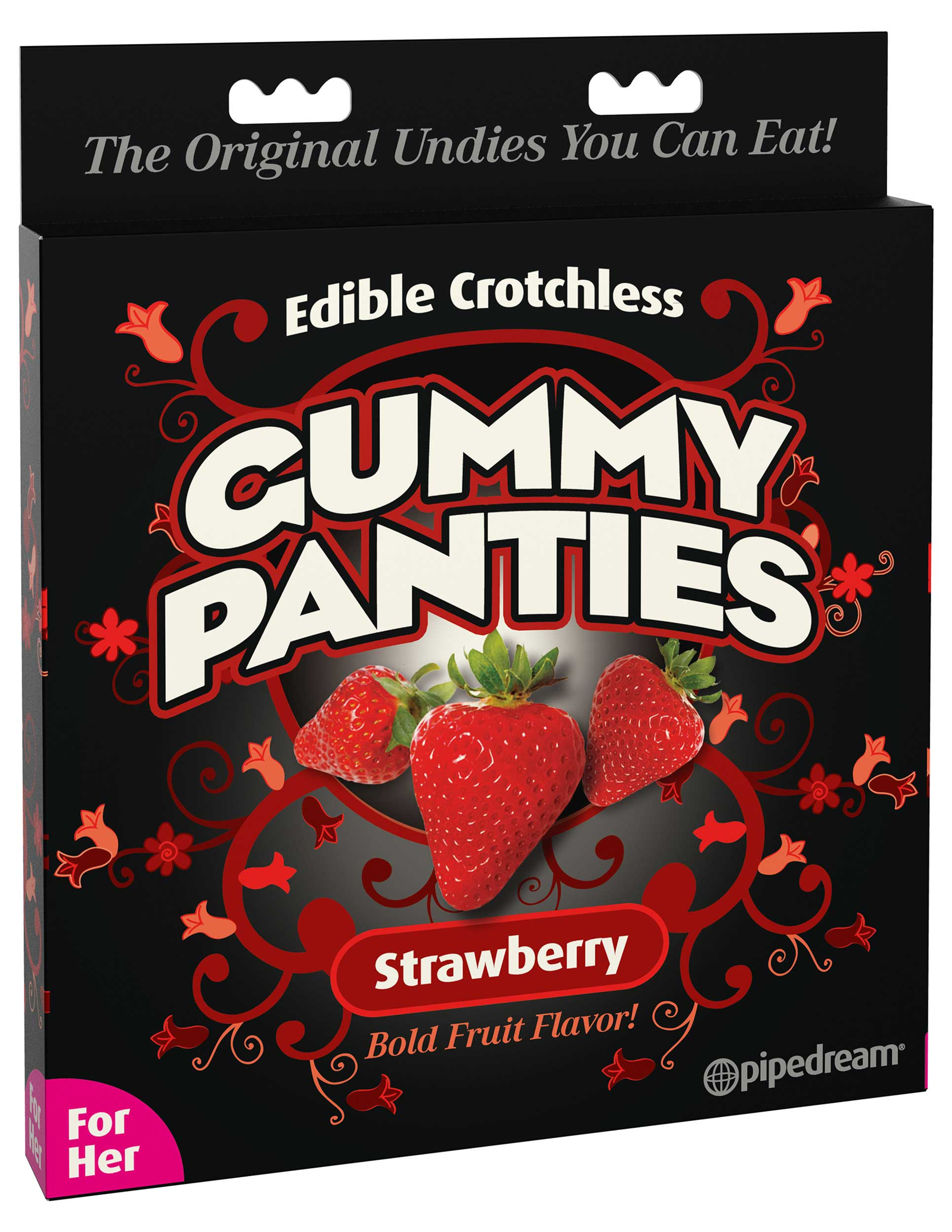 Strawberry Edible Gummy Panties | Playful Novelty Treat