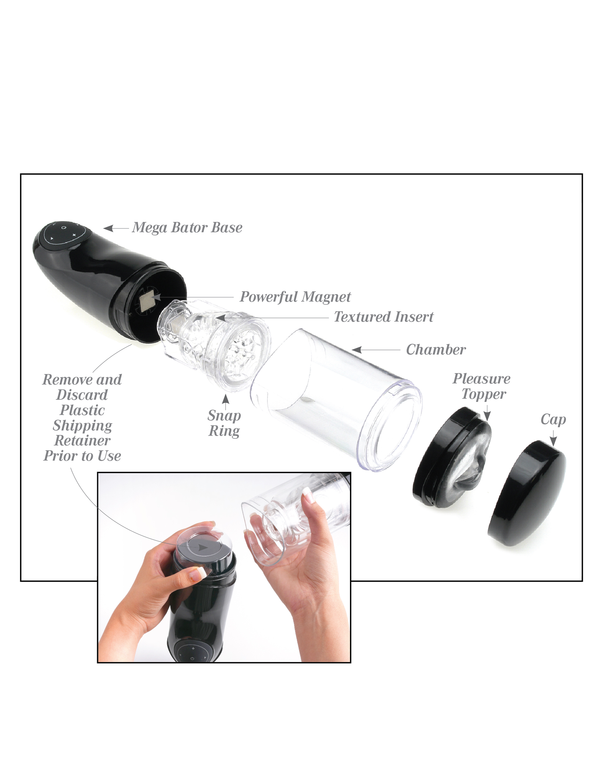 PDX Extreme Mega Bator Pxssywhite/Clear