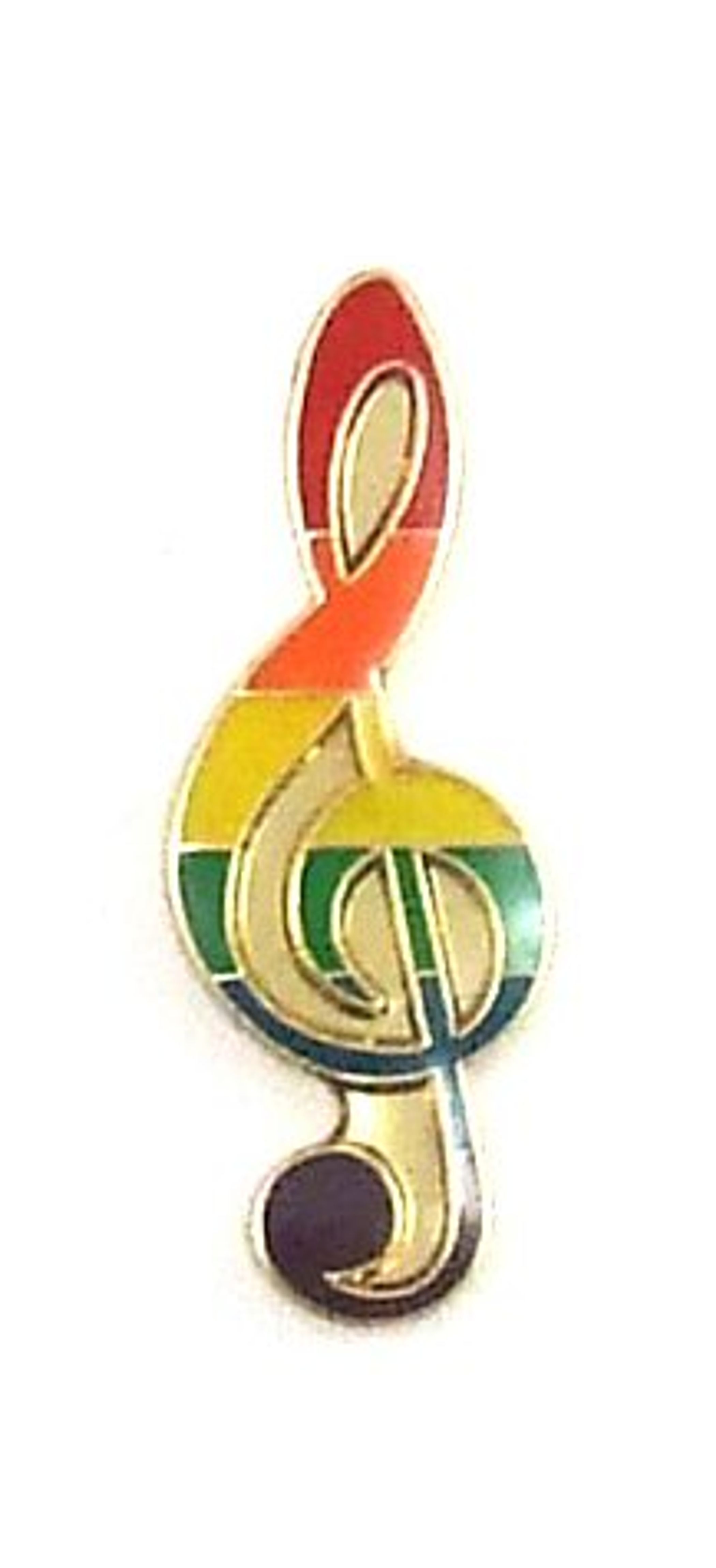 Rainbow Note Lapel Pin – Colorful Statement Accessory