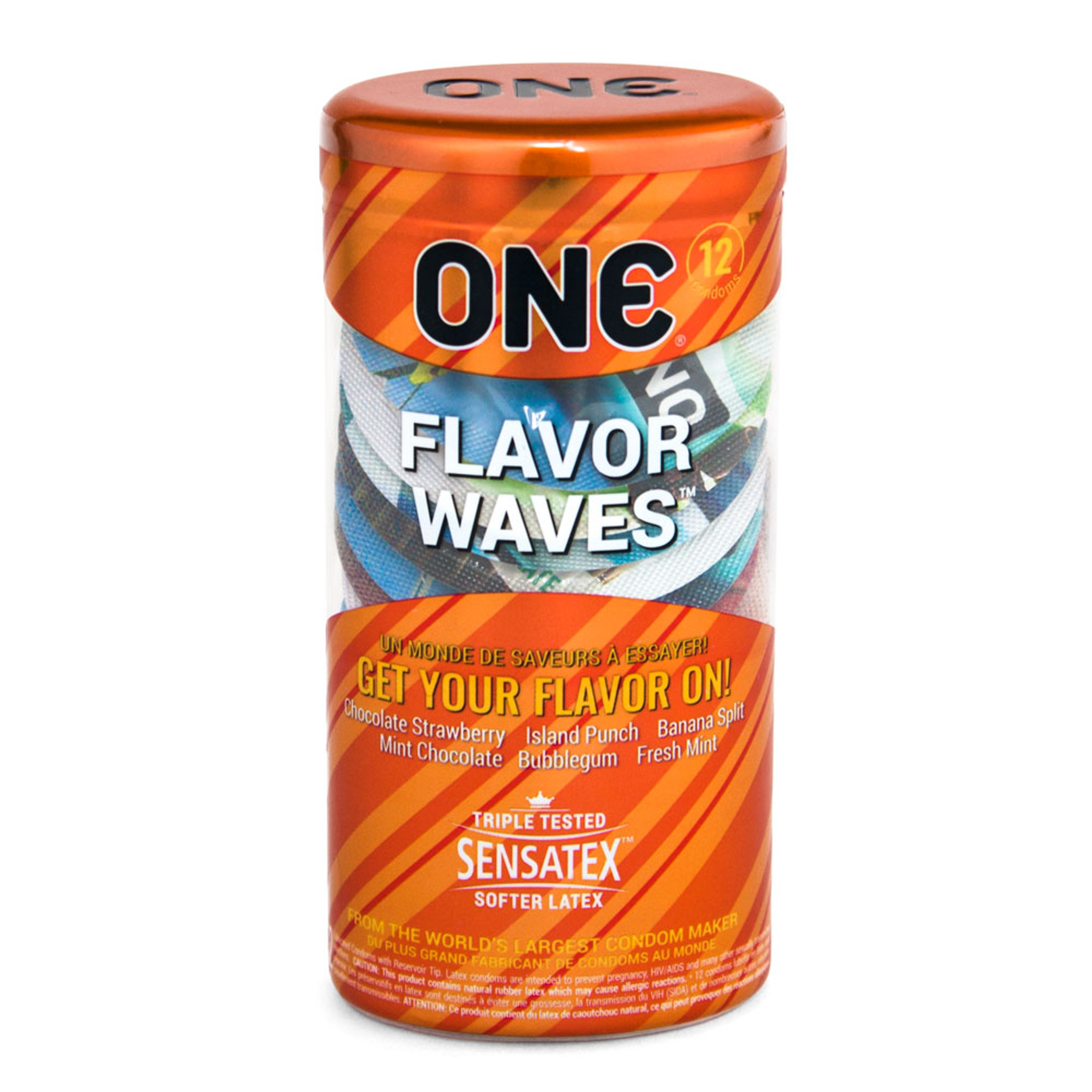 One Flavor Waves Condoms 12 Pack